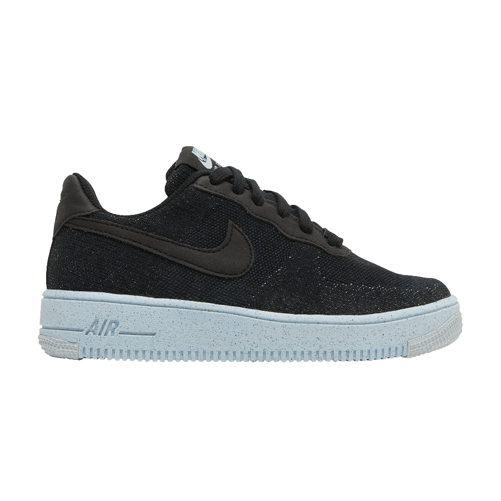 Nike Air Force 1 Crater Flyknit GS 'Black Chambray Blue'