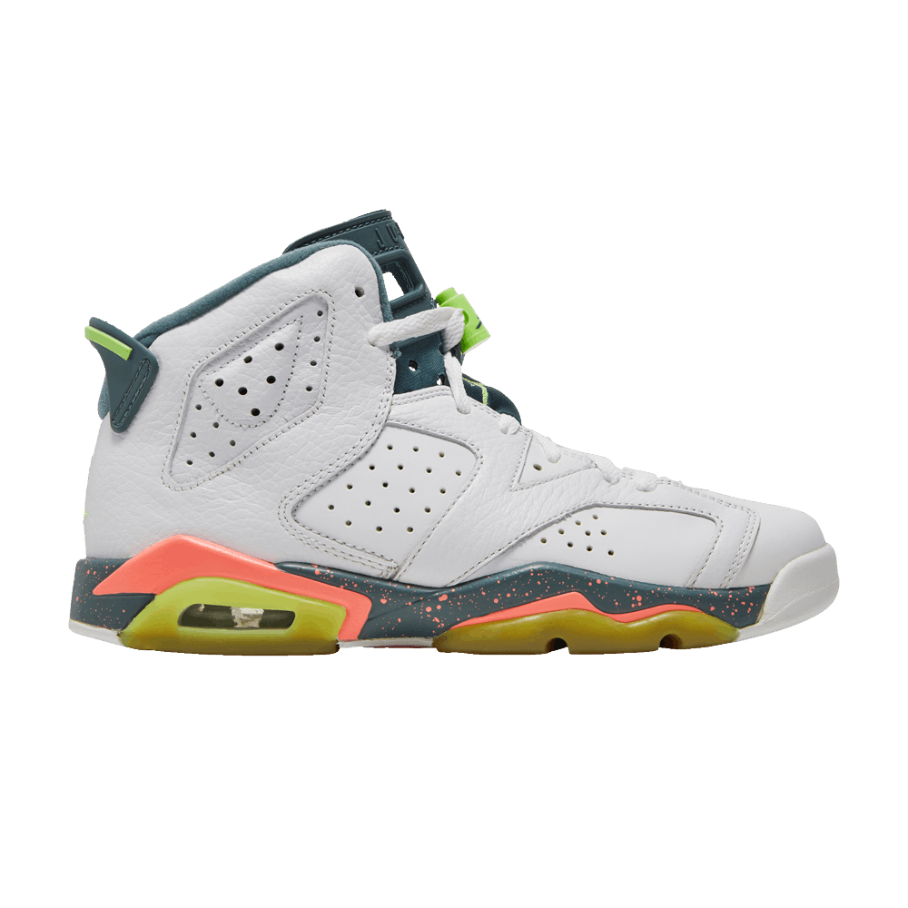 Pre-owned Air Jordan 6 Retro Gs 'bright Mango' In White