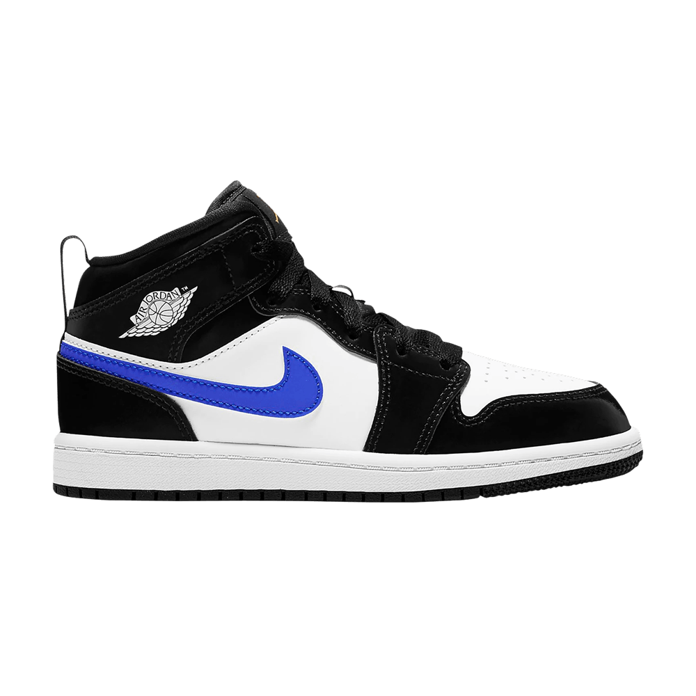 Pre-owned Air Jordan 1 Mid Ps 'black Racer Blue'