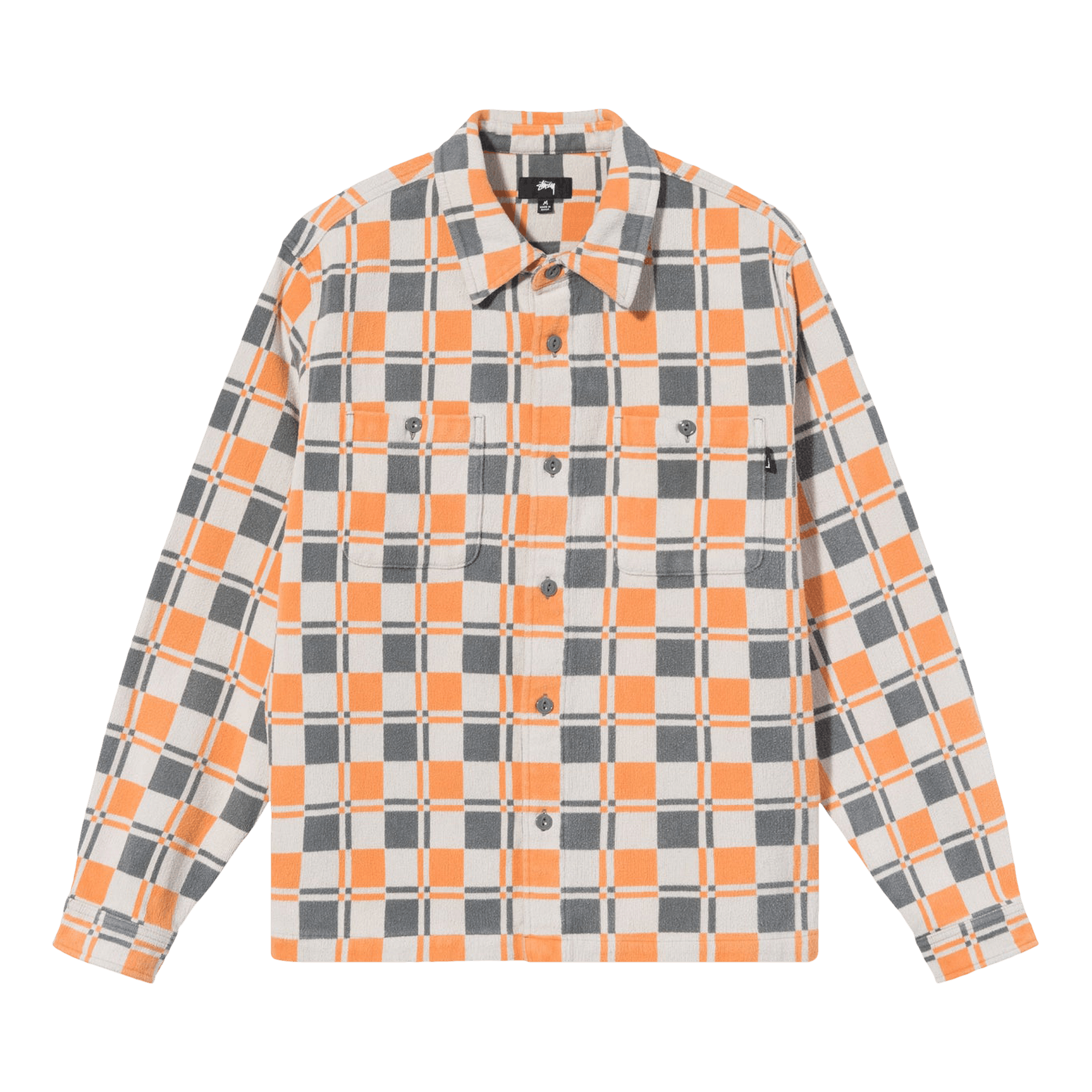 Stussy Brent Plaid Long-Sleeve Shirt 'Tan'