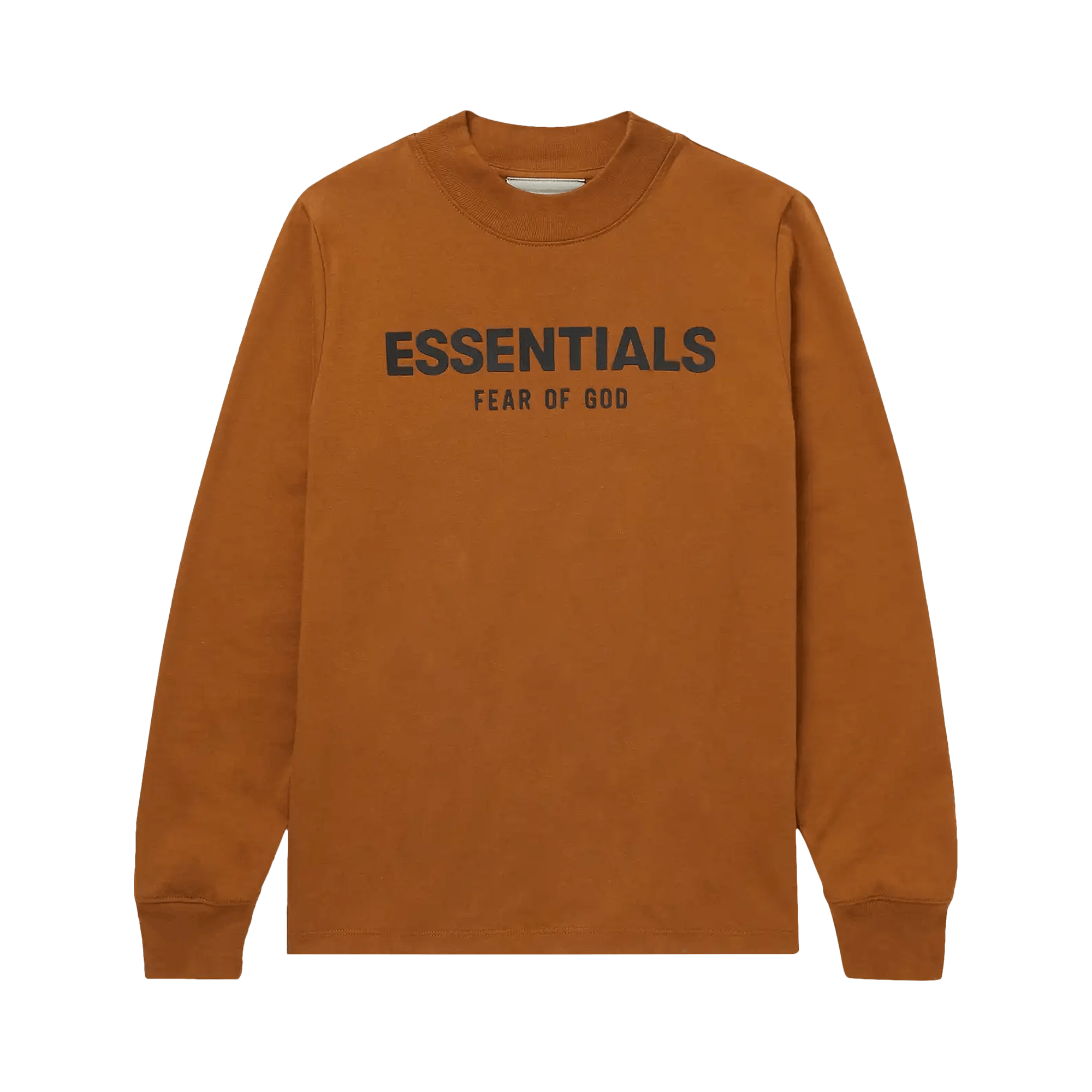 Pre-owned Essentials Fear Of God  Kids X Mr. Porter Exclusive Long-sleeve T-shirt 'vicunia' In Brown