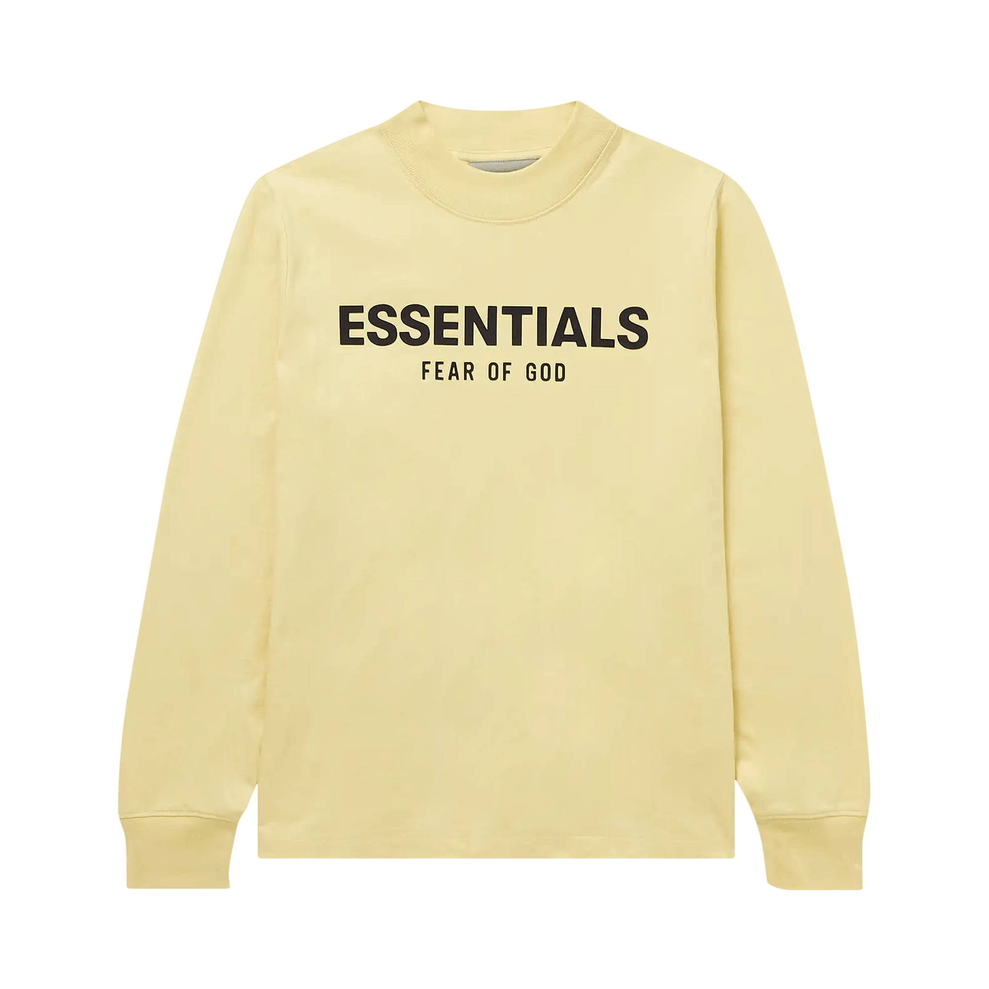 Pre-owned Essentials Fear Of God  Kids X Mr. Porter Exclusive Long-sleeve T-shirt 'garden Glove' In Cream