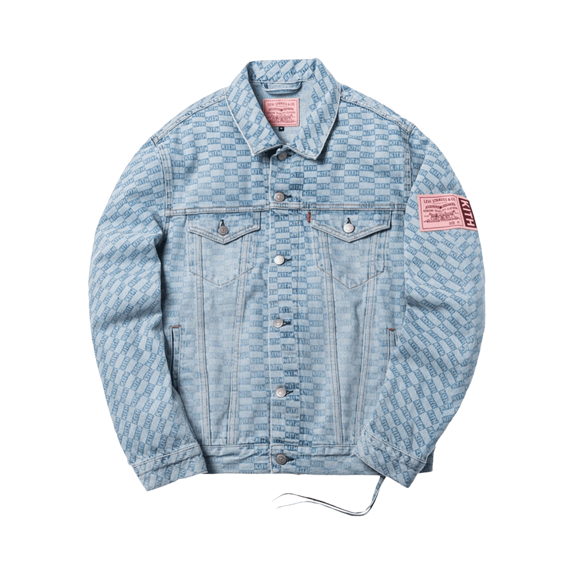 Kith For Levi's Salt Bleached AOP Trucker Jacket 'Light Blue'