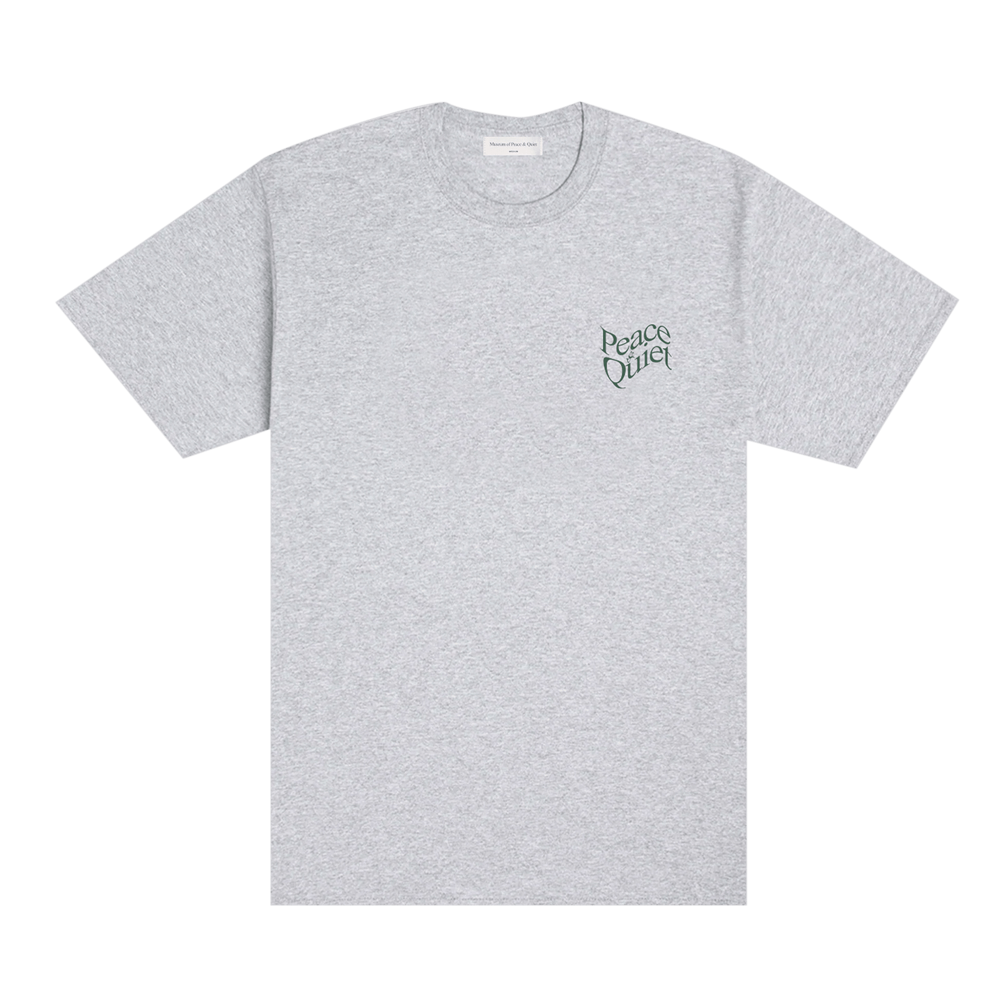 Museum of Peace & Quiet Warped Wordmark T-Shirt 'Heather Grey'