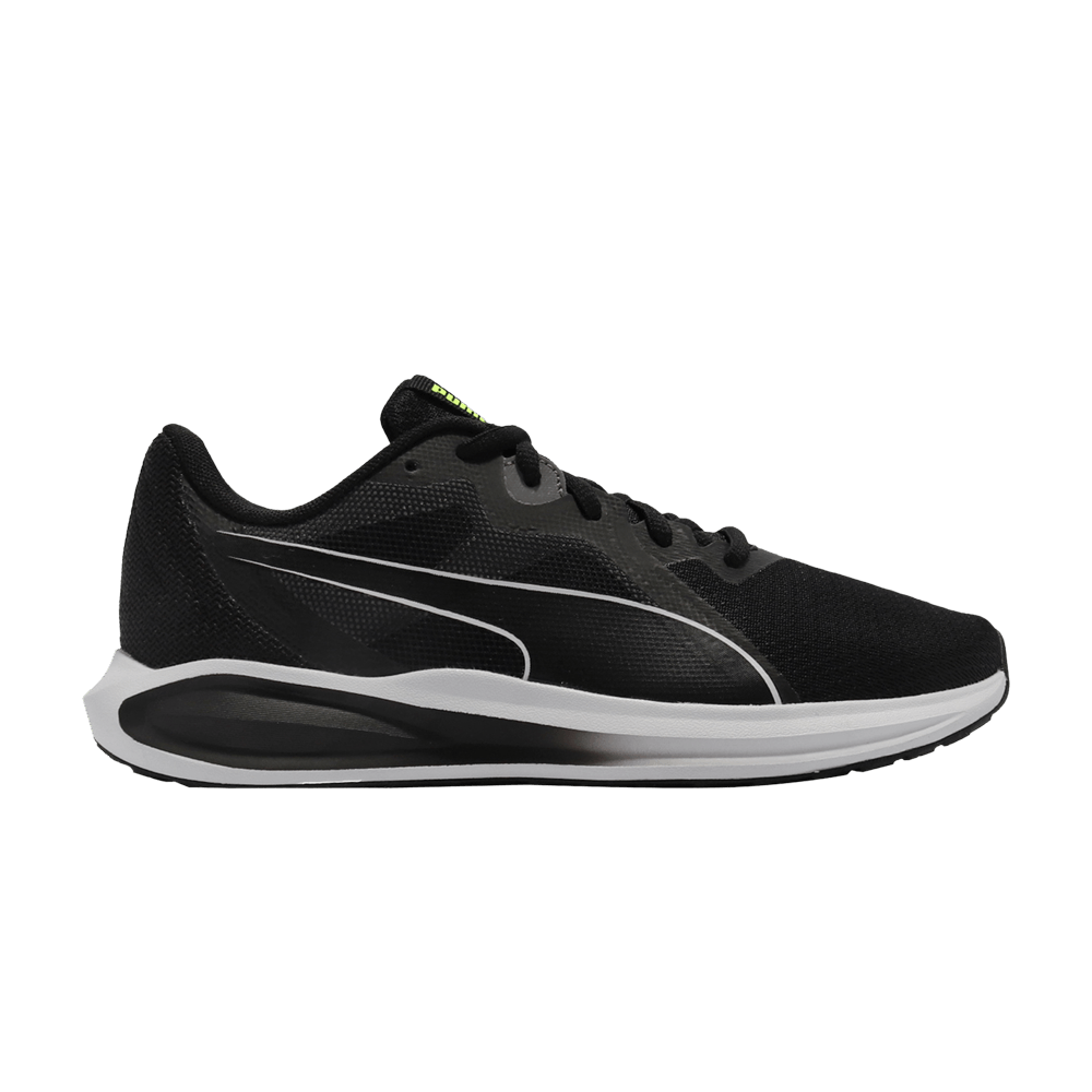 Pre-owned Puma Twitch Runner Jr 'black White'