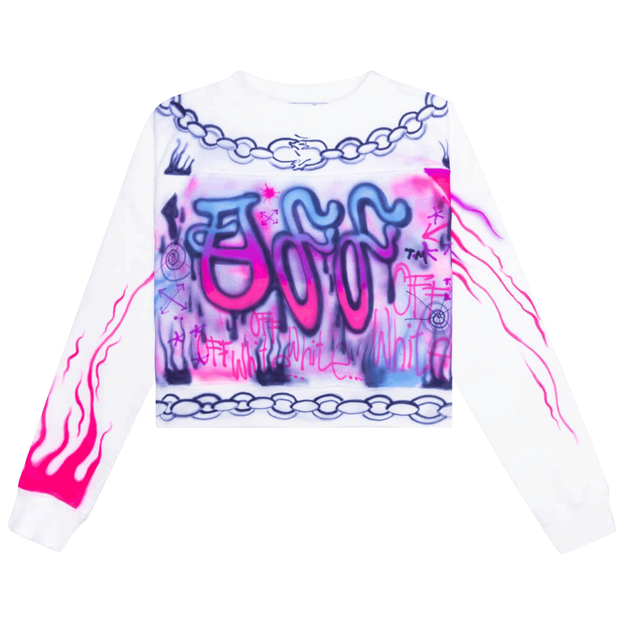 Off-White Babybrush Contour Crewneck 'White/Multicolor'