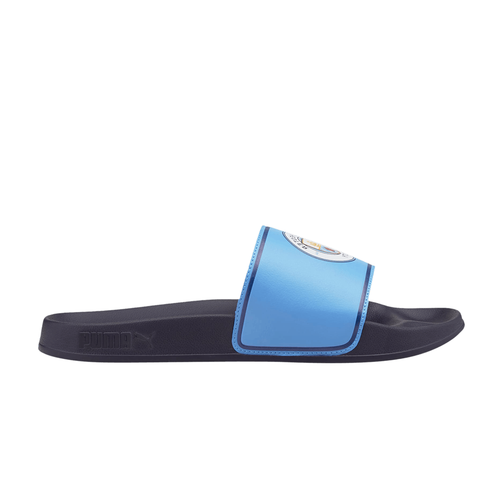 Pre-owned Puma Manchester City Fc X Leadcat 2.0 Slide 'team Light Blue'
