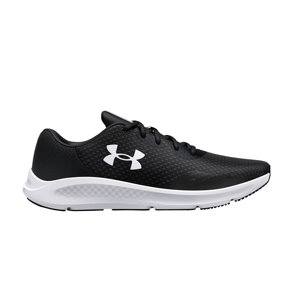 Pre-owned Under Armour Charged Pursuit 3 'black White'