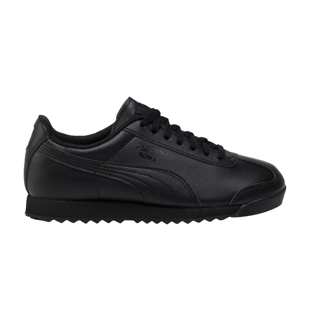 Pre-owned Puma Roma Basic Jr 'black'
