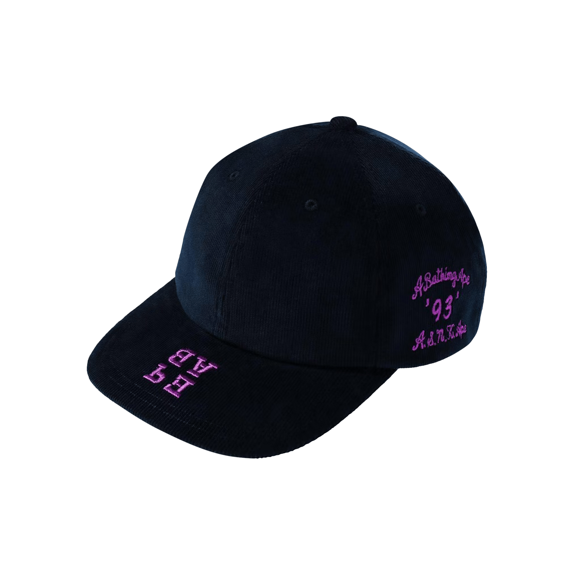 BAPE Corduroy Panel Cap 'Navy'
