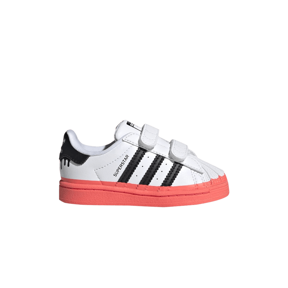 Adidas Superstar Infant 'Paint Drip - White Turbo'