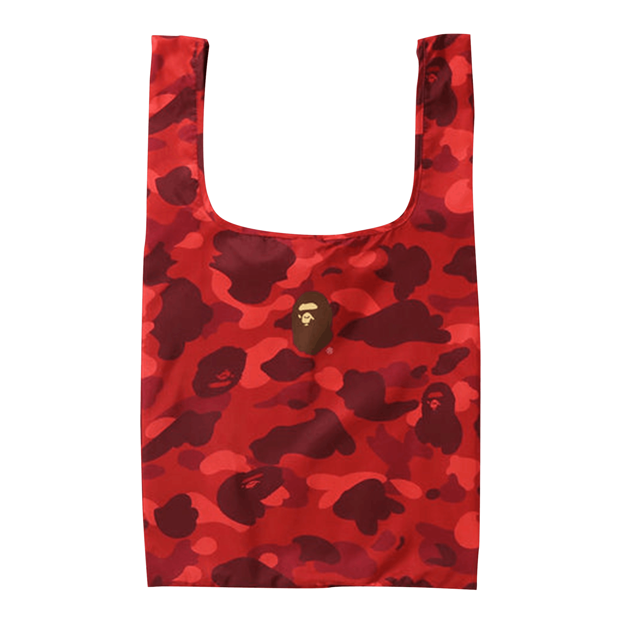 BAPE Color Camo L Shopping Bag 'Red'