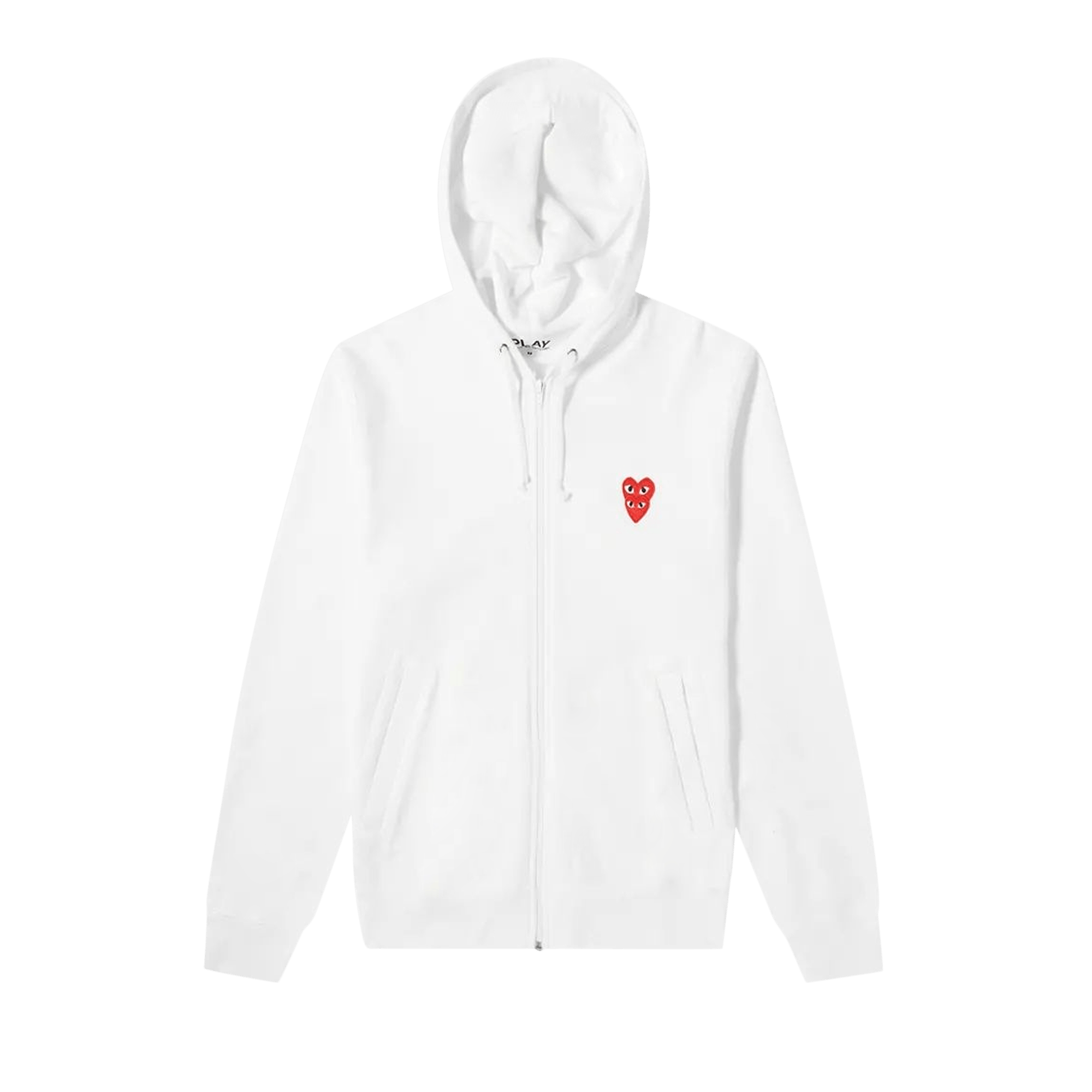 Comme des Garçons PLAY Mini Logo Hoodie 'White'