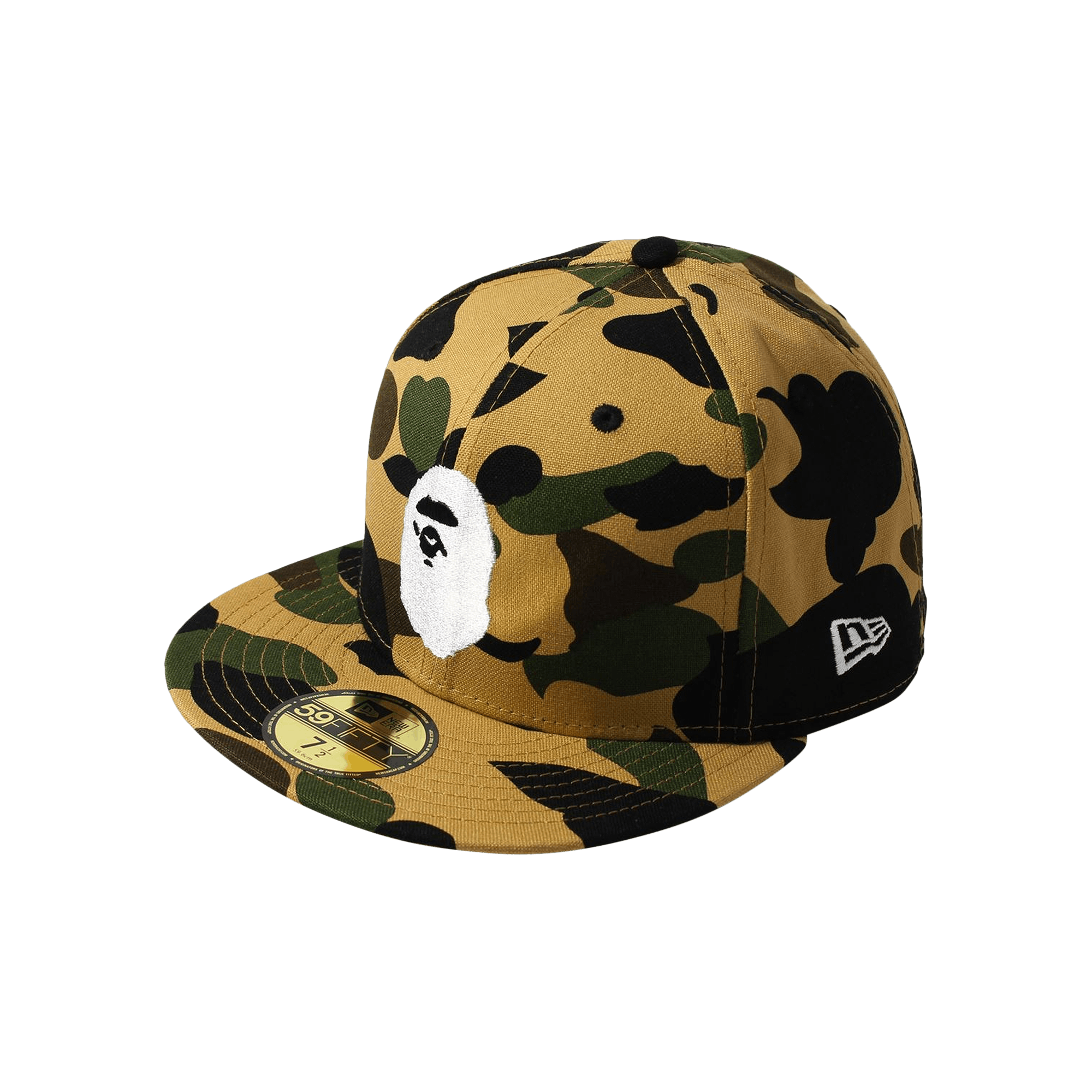 BAPE New Era 59 Fifty 1st Camo Ape Head Cap 'Yellow'