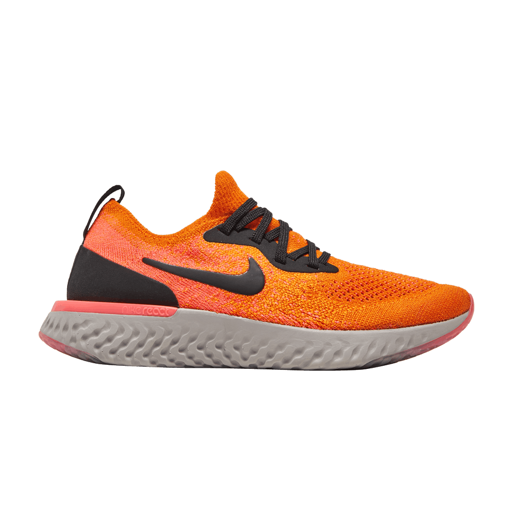Click to view more detailed imagery on our partner's website Pre-owned Nike Epic React Flyknit Gs 'copper Flash' In Orange