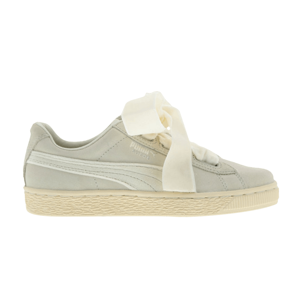 Pre-owned Puma Suede Heart Jr 'velvet Pack - Birch' In Cream