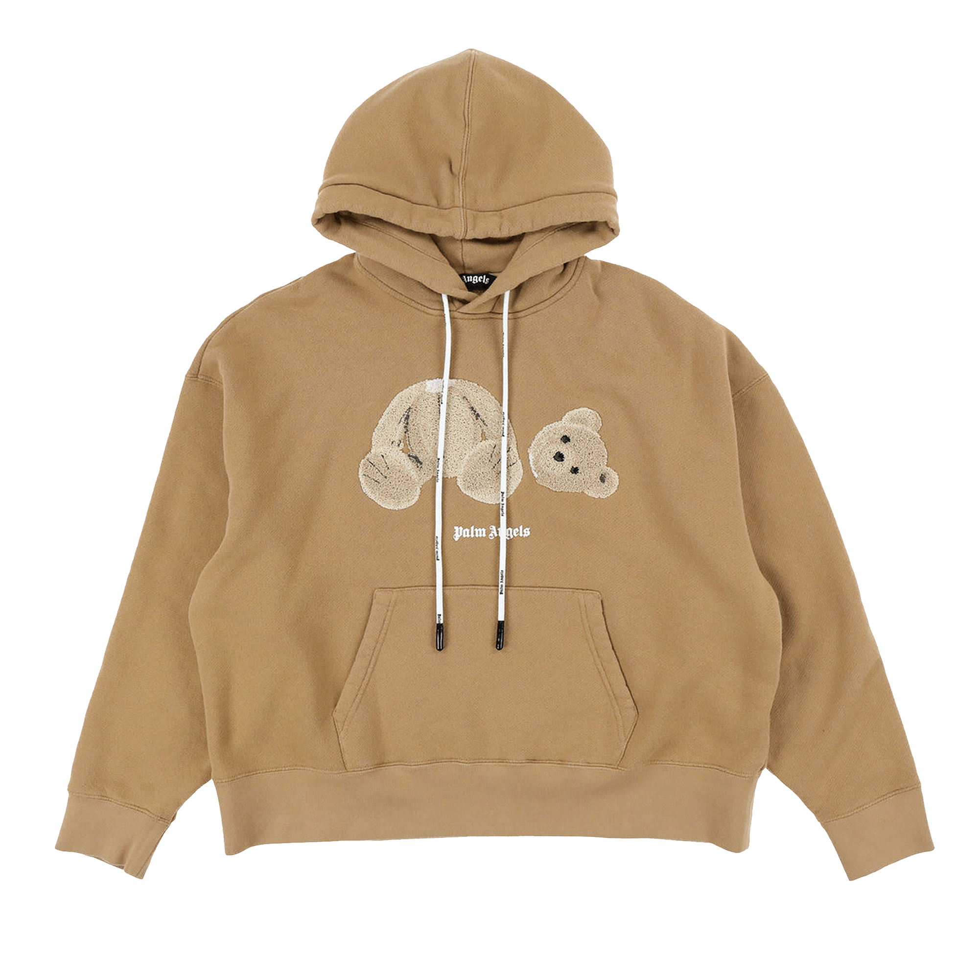 Palm Angels Pa Bear Hoody 'Beige/White'