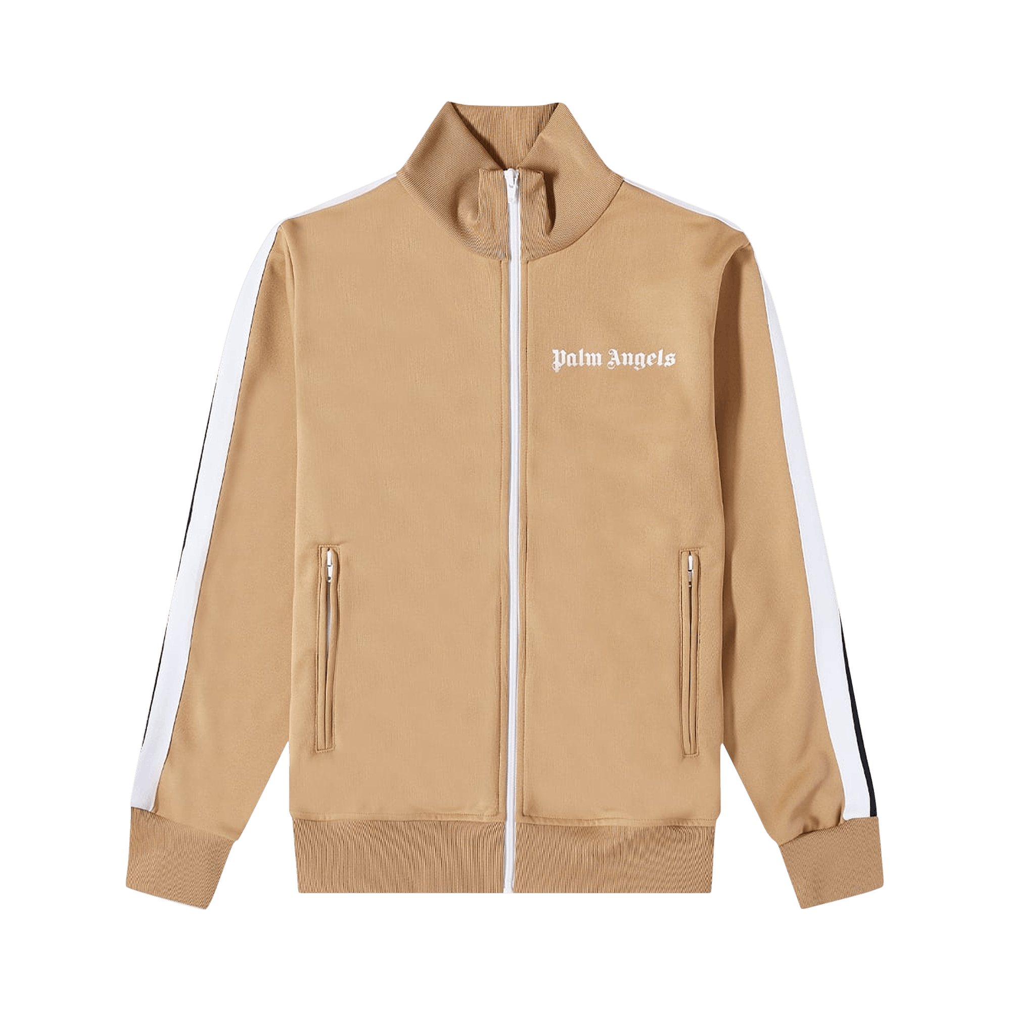 Palm Angels Classic Track Jacket 'Beige/White'