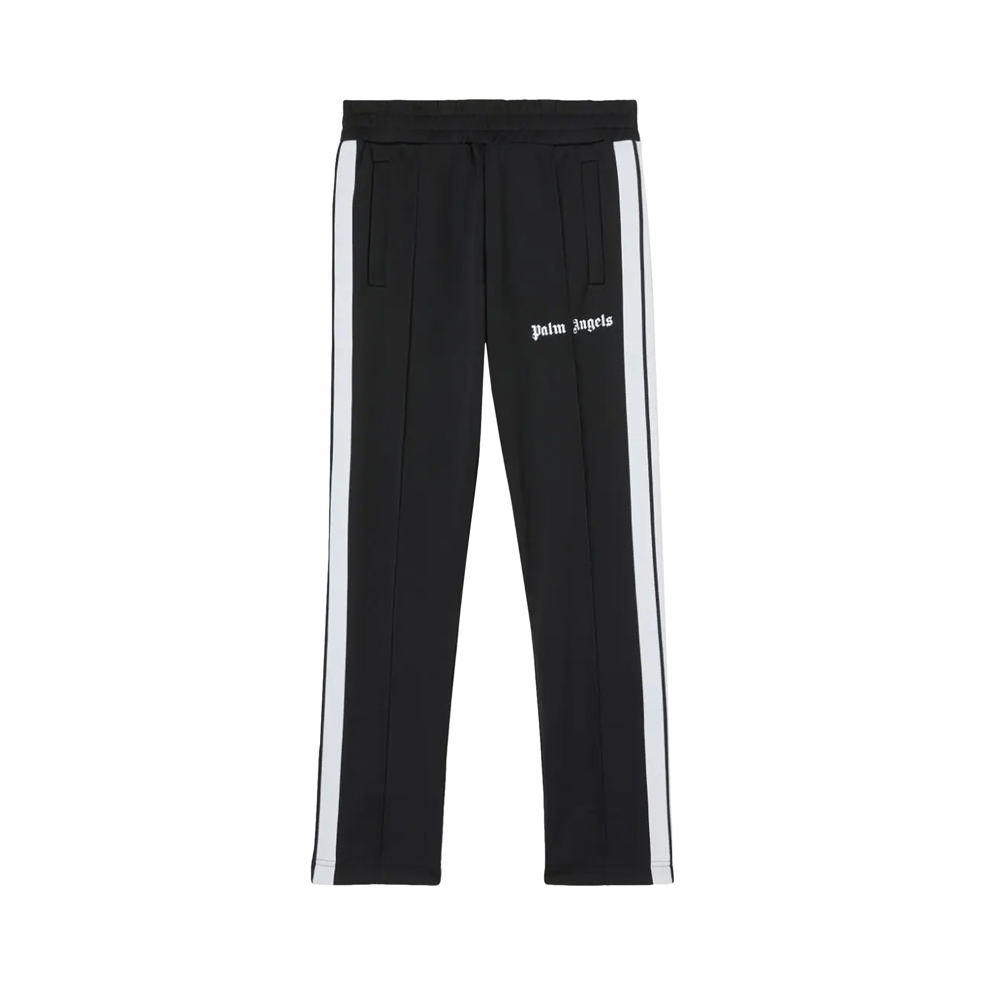 Palm Angels Slim Track Pants 'Black/White'