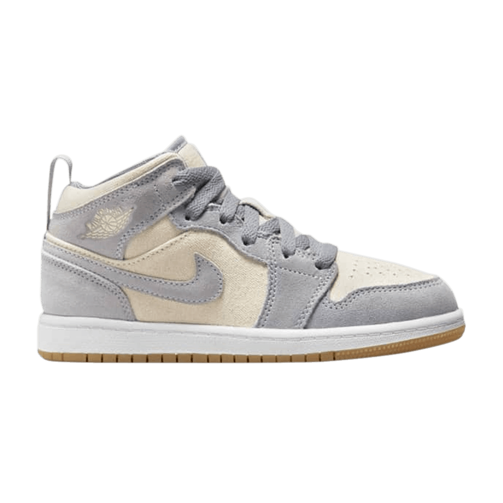 Air Jordan 1 Mid SE PS 'Coconut Milk Particle Grey'