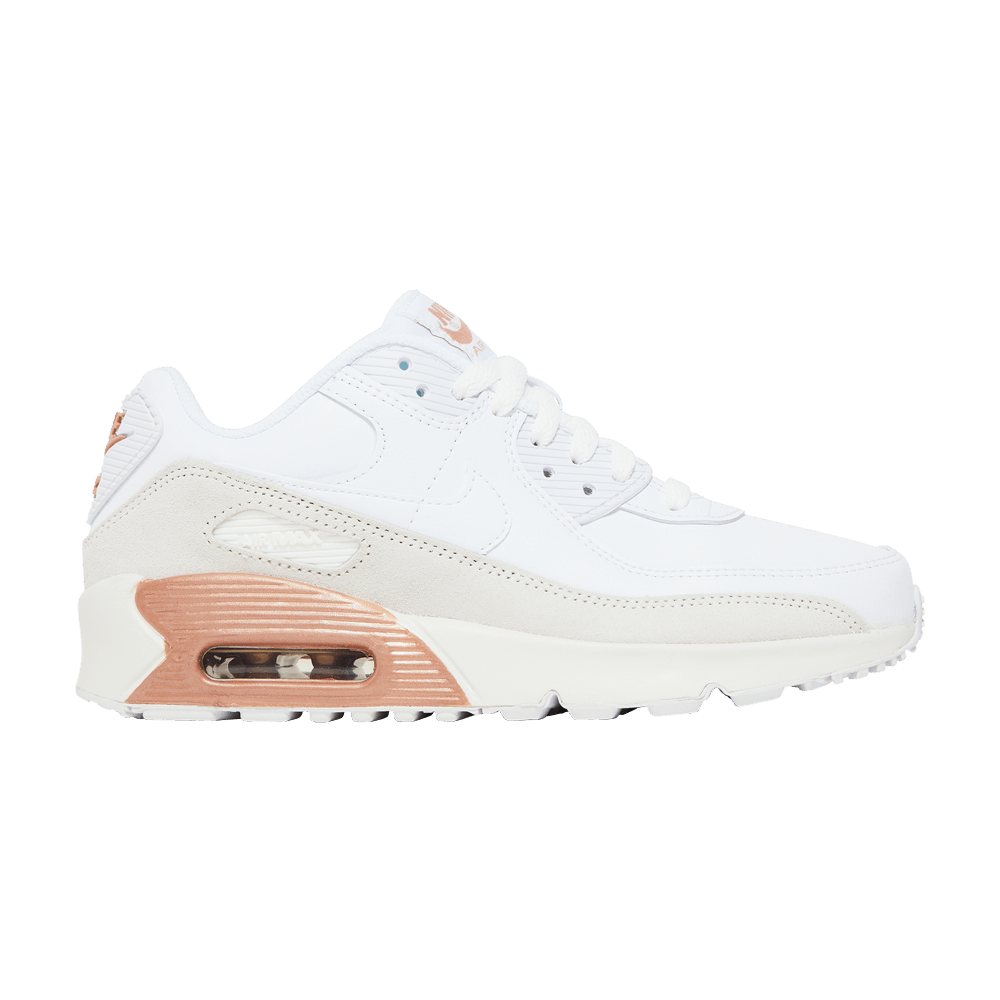 Nike Air Max 90 Leather GS 'White Metallic Red Bronze'