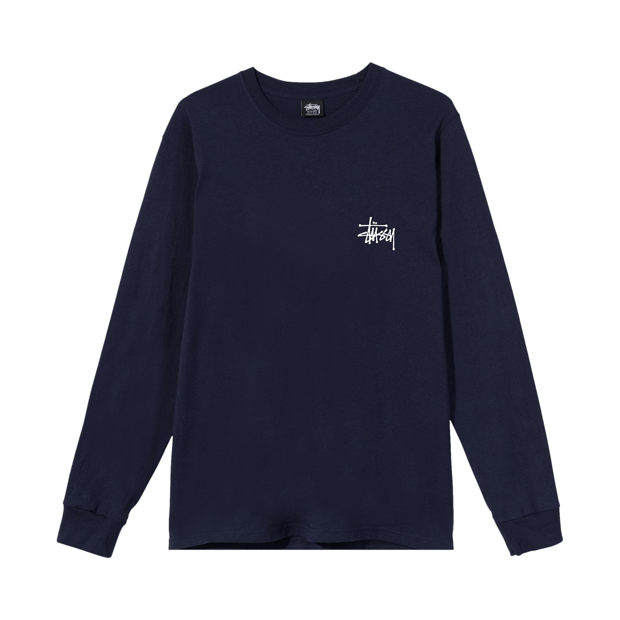 Stussy Basic Long-Sleeve Tee 'Navy'