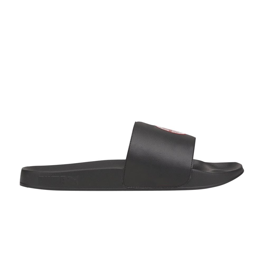 Pre-owned Puma Ac Milan X Leadcat 2.0 Slide 'black Tango Red'