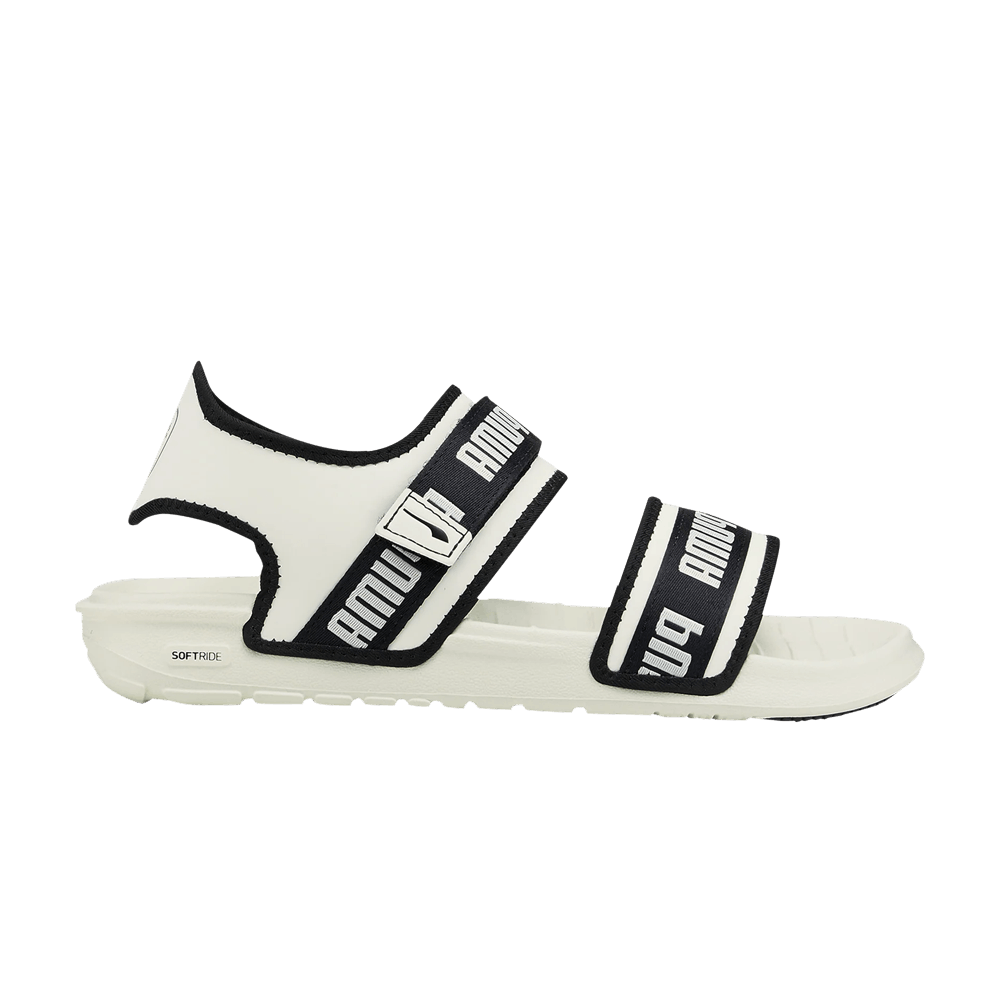Pre-owned Puma Wmns Softride Slide 'wordmark - Marshmallow' In Cream