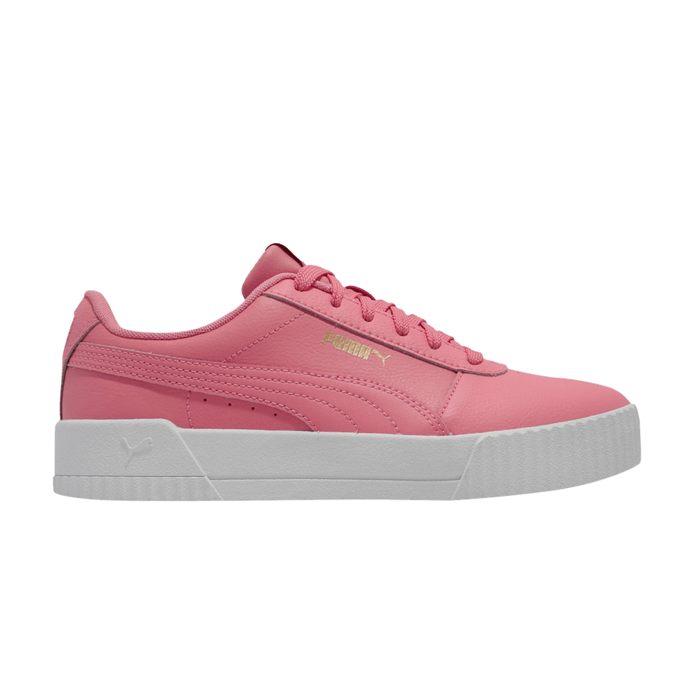 Pre-owned Puma Wmns Carina Leather 'salmon Rose' In Pink