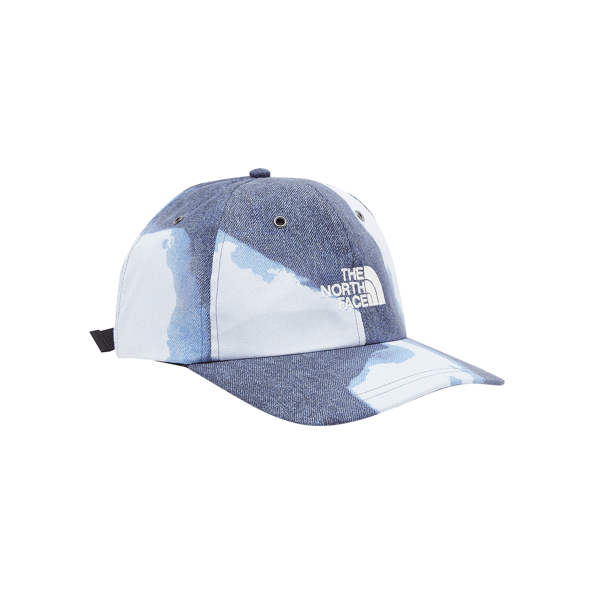 Supreme x The North Face Bleached Denim Print 6-Panel 'Indigo'