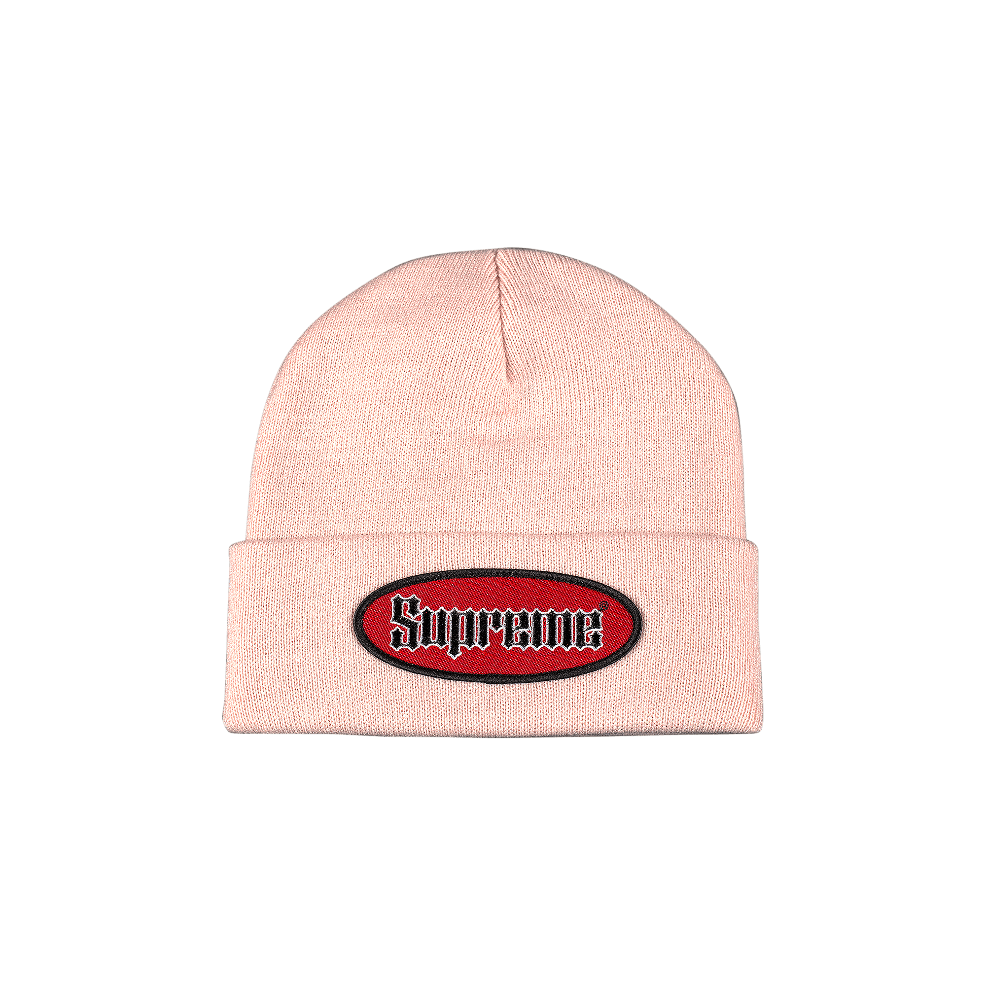Supreme Oval Patch Beanie 'Pink'