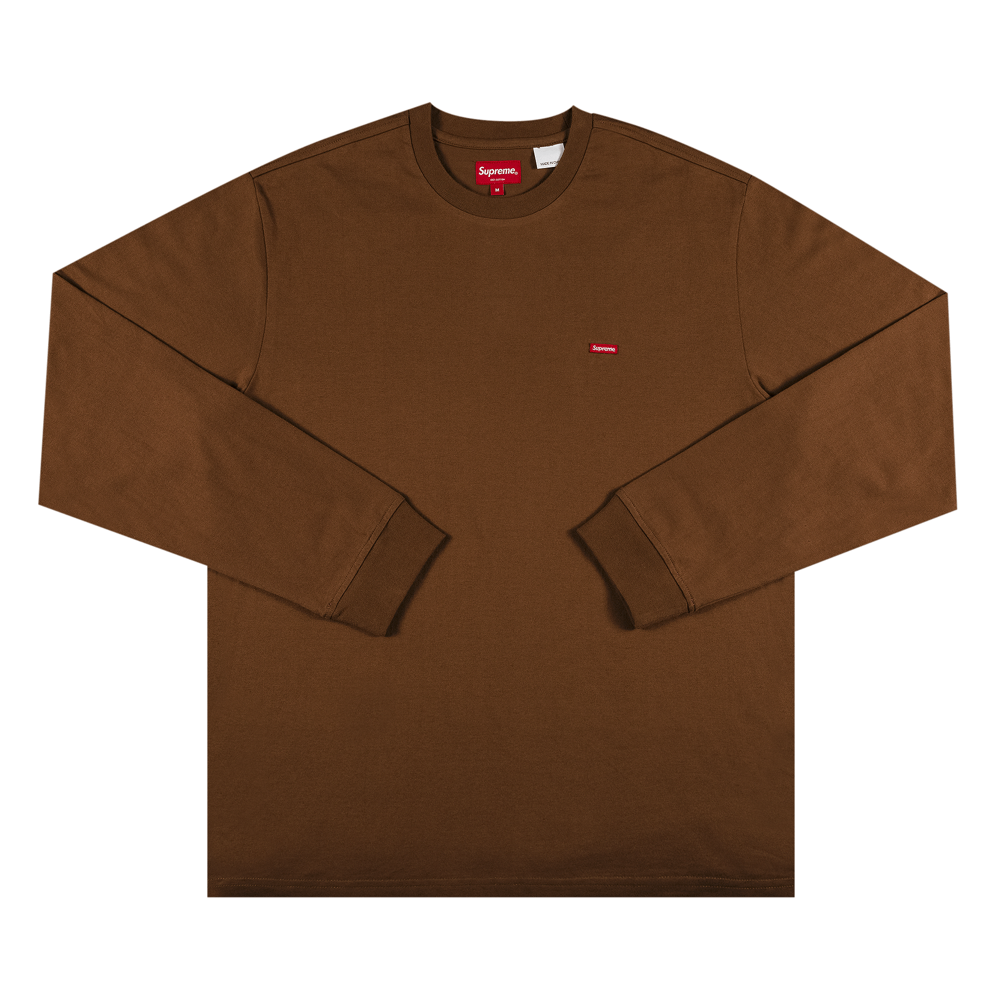 Supreme Small Box Long-Sleeve Tee 'Brown'