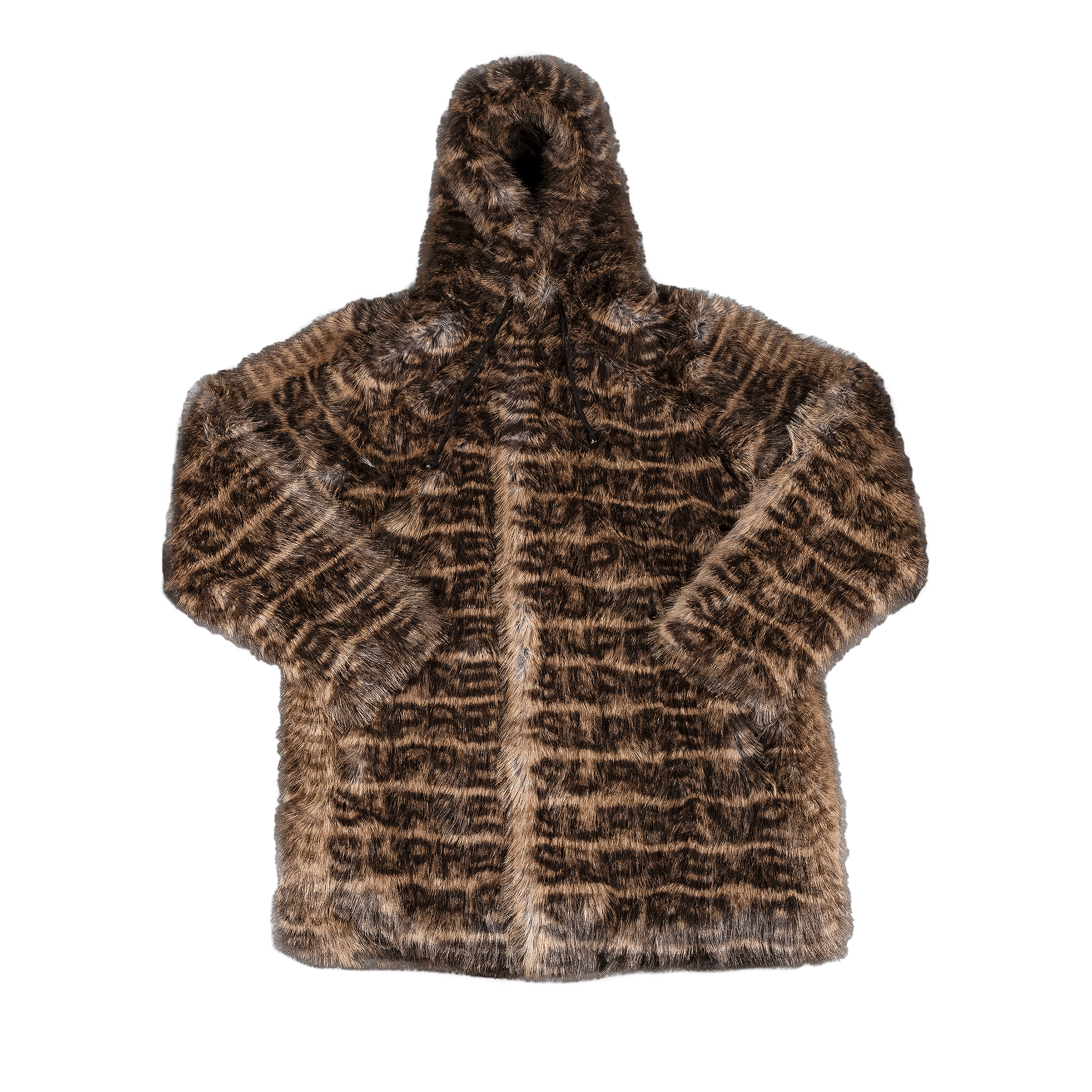 Supreme Faux Fur Hooded Coat 'Brown'