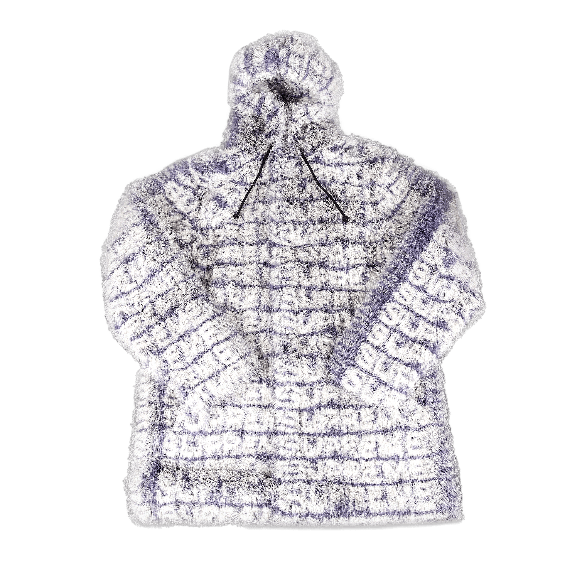 Supreme Faux Fur Hooded Coat 'Purple'
