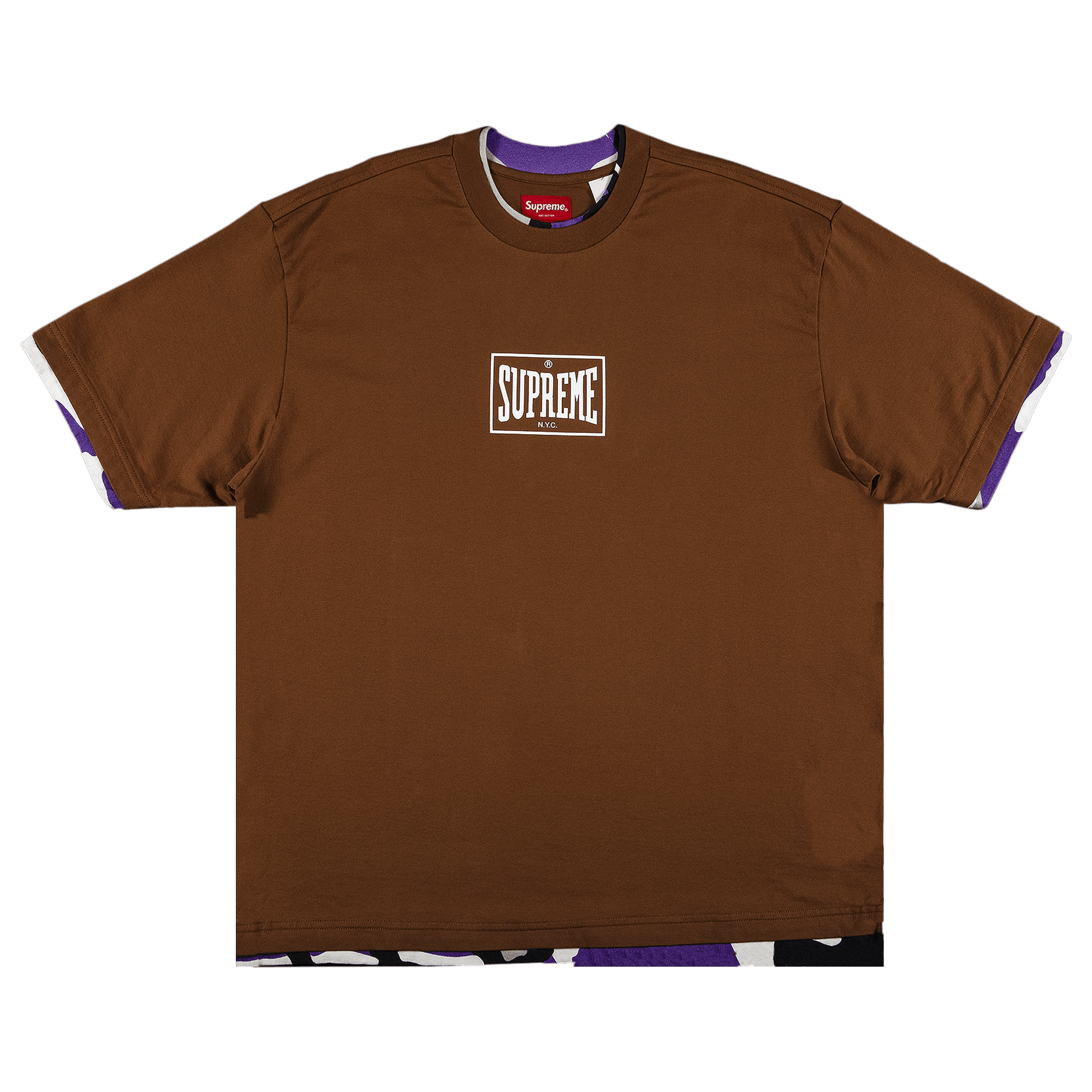 Supreme Layered Short-Sleeve Top 'Brown'