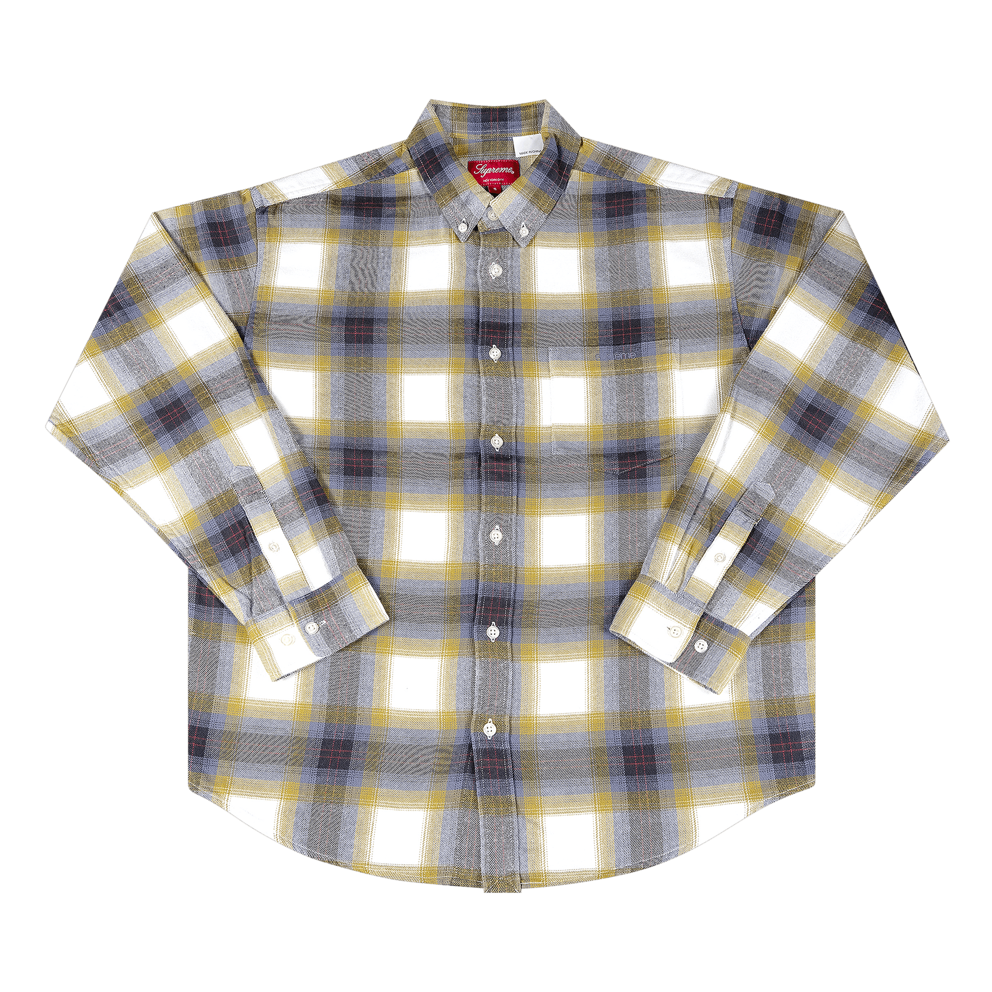 Supreme Brushed Plaid Flannel Shirt 'Natural'