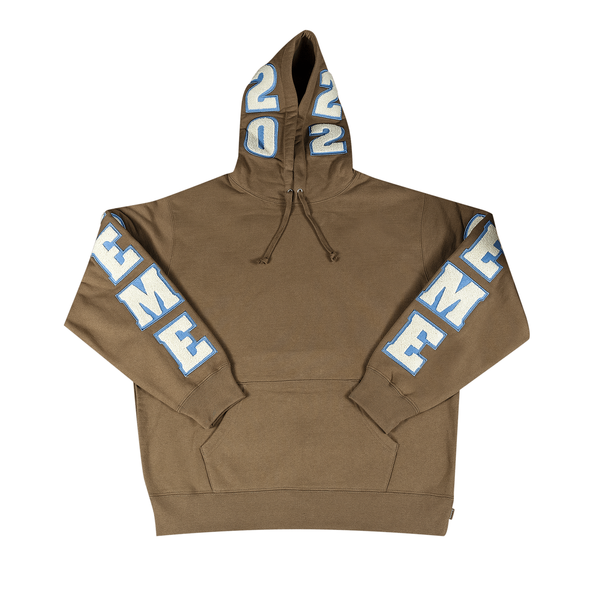 Supreme Team Chenille Hooded Sweatshirt 'Olive Brown'