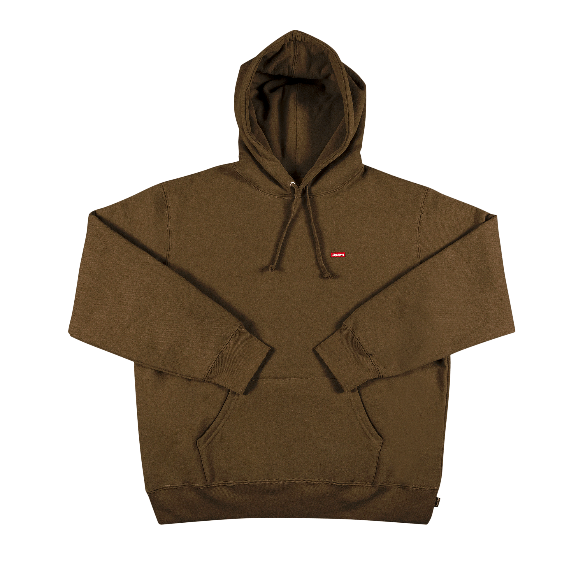 Supreme Small Box Hooded Sweatshirt 'Olive Brown'