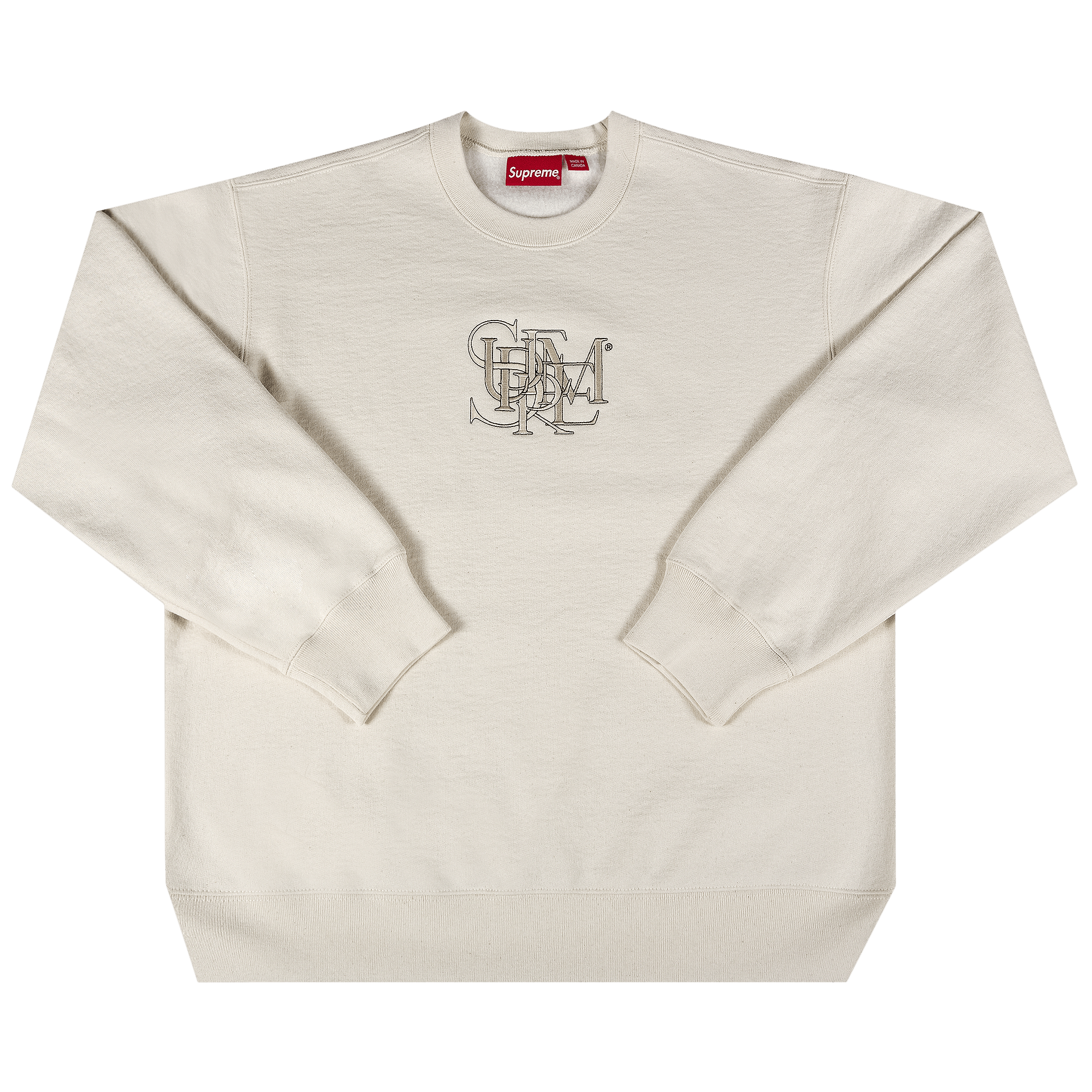 Supreme Overlap Crewneck 'Natural'