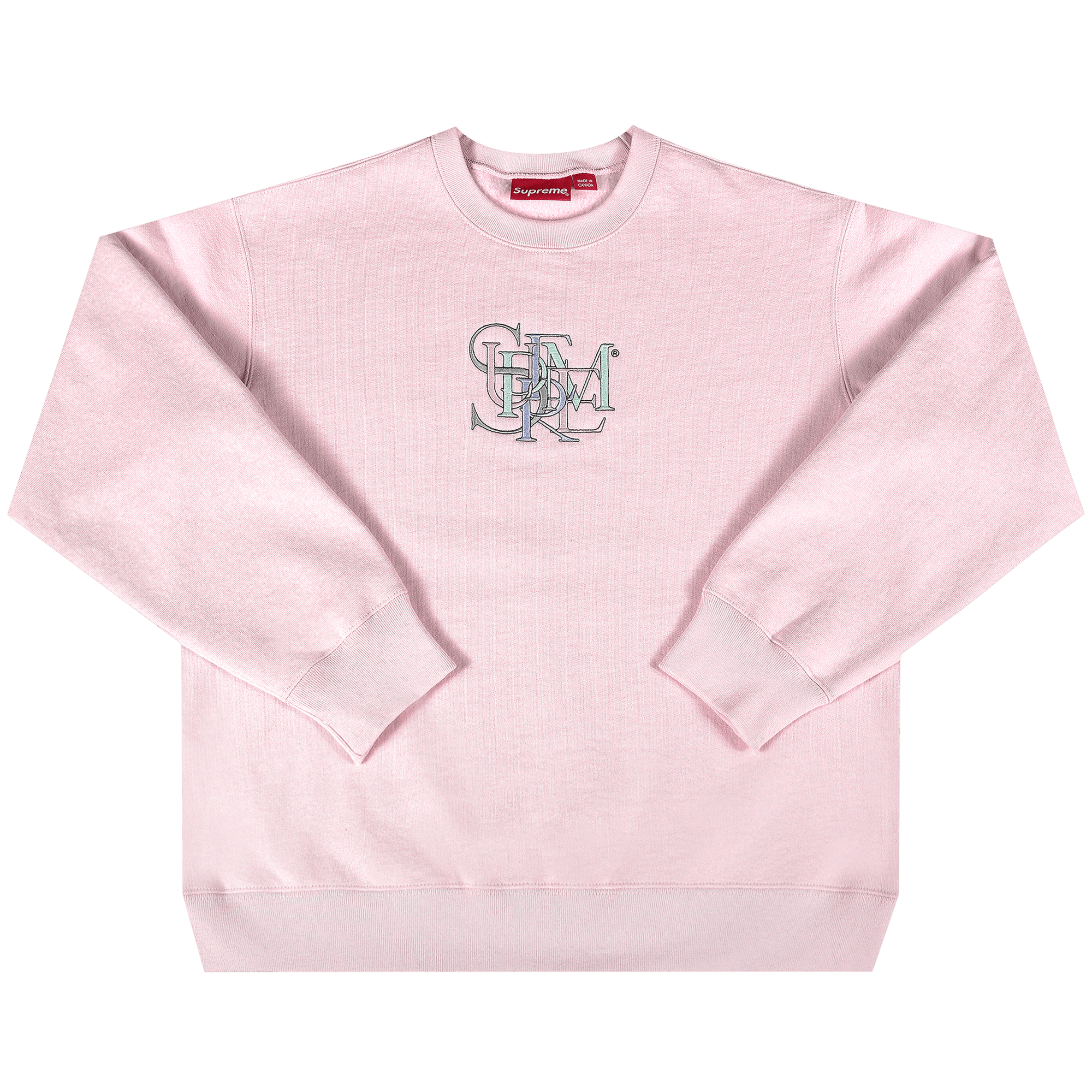 Supreme Overlap Crewneck 'Light Pink'