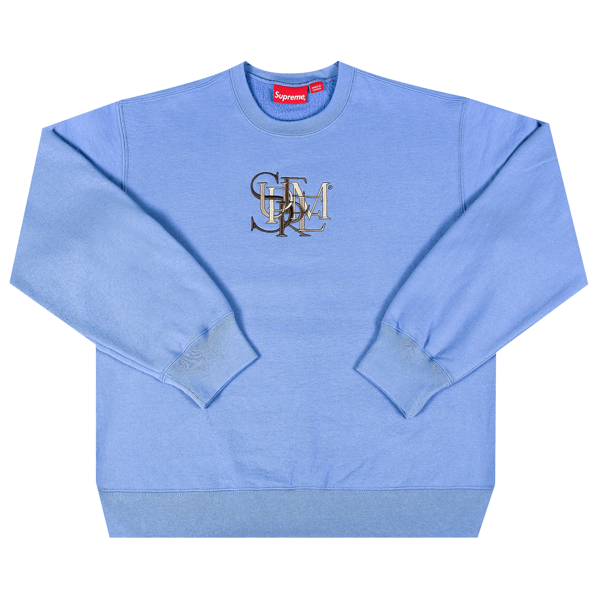 Supreme Overlap Crewneck 'Light Blue'