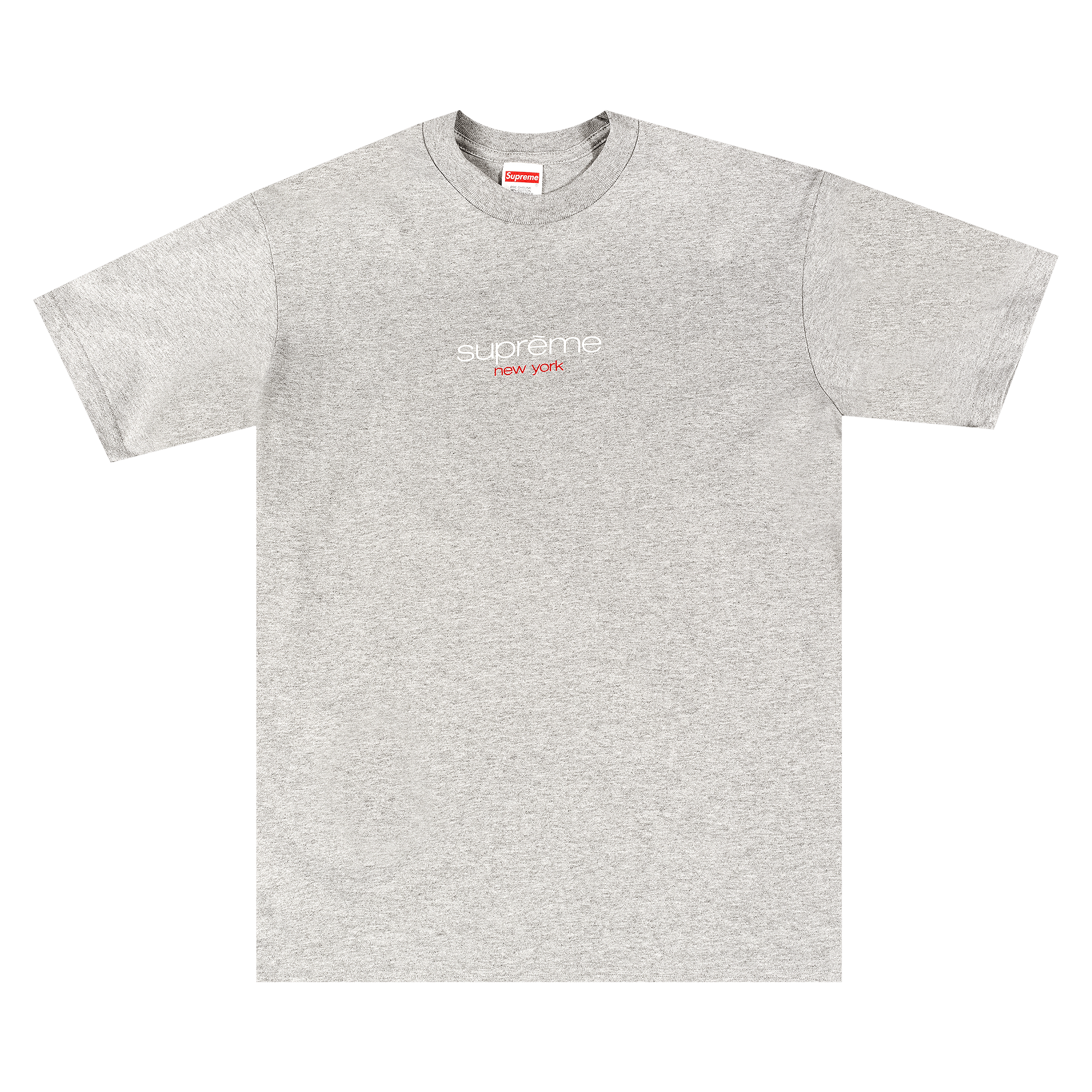 Supreme Classic Logo Tee 'Heather Grey'