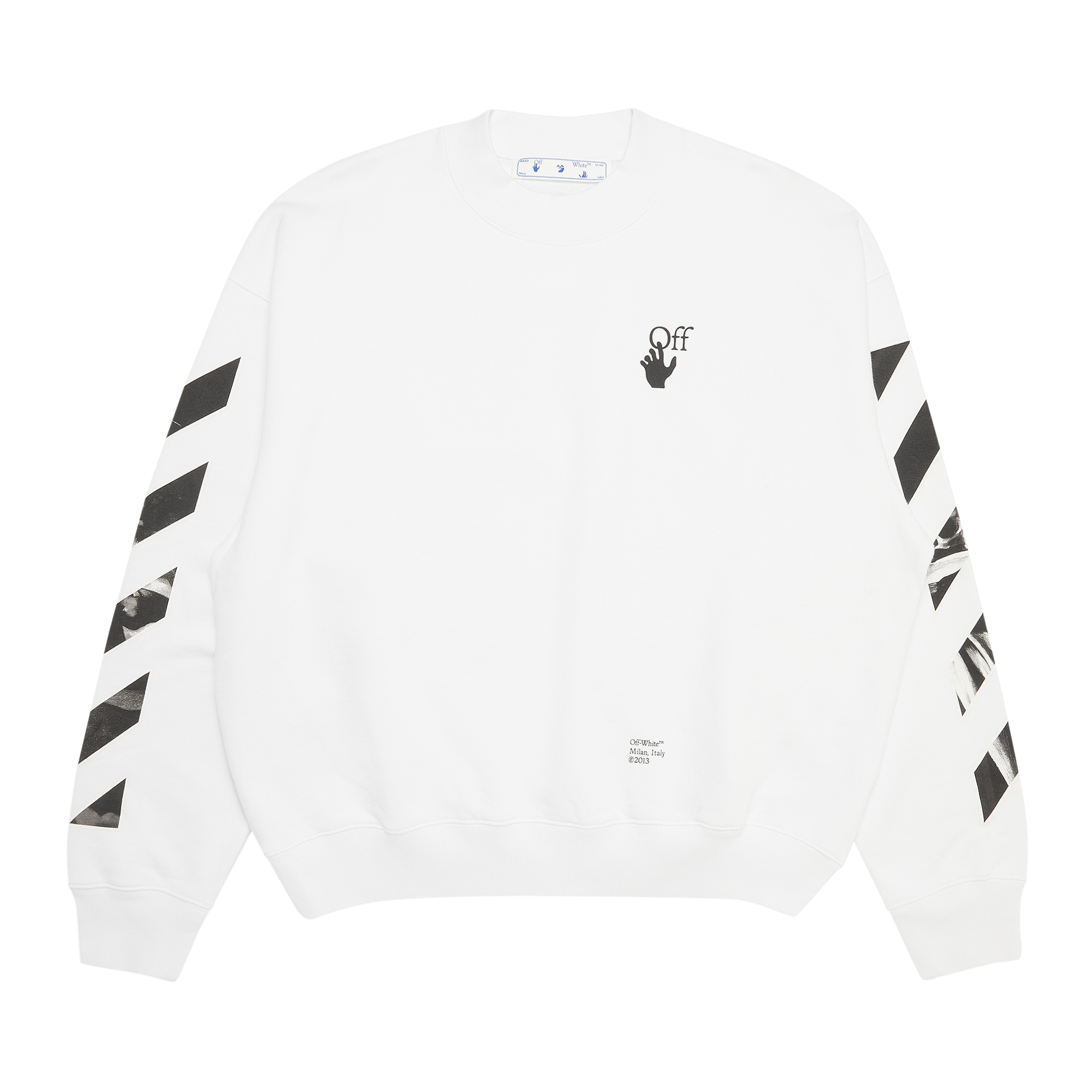 Off-White Carav Arrow Skate Crewneck 'White/Black'