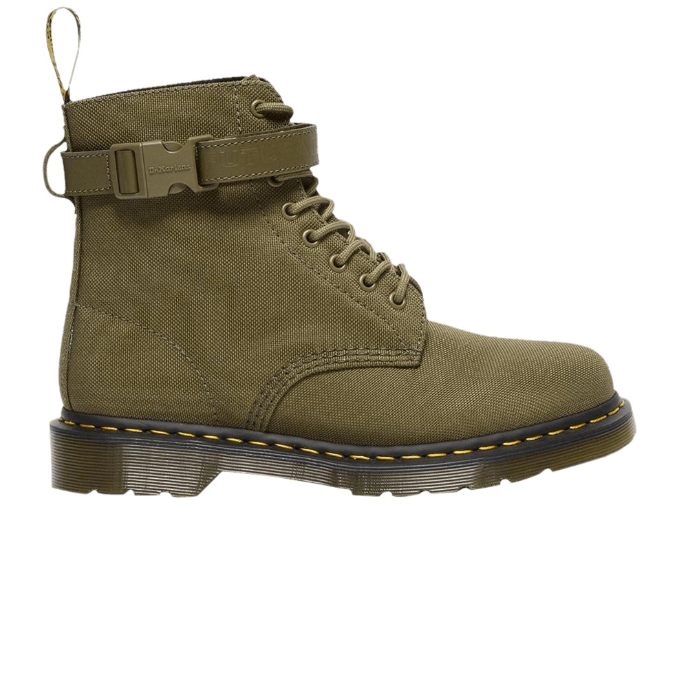 Pre-owned Dr. Martens' Futura Laboratories X 1460 'olive' In Green