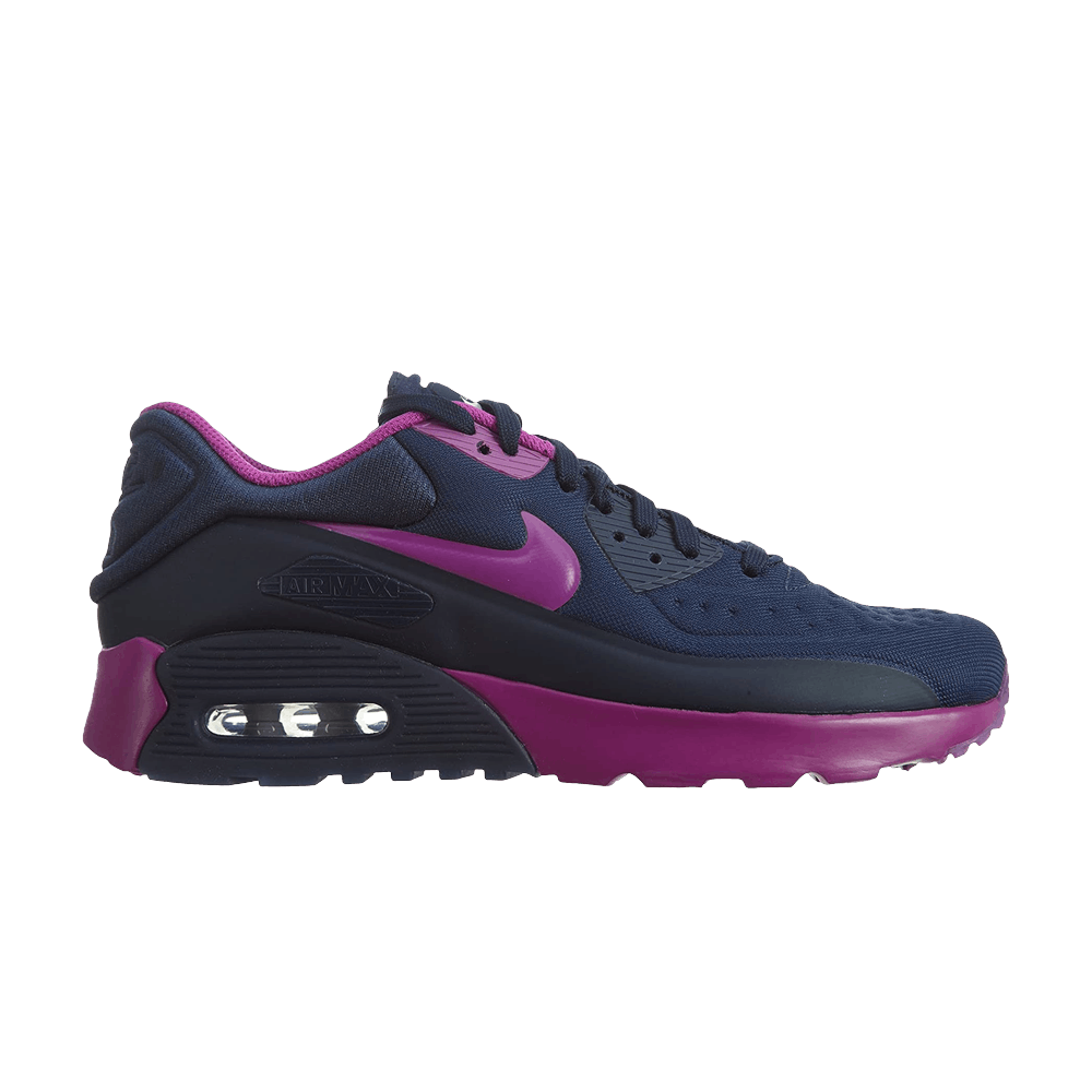 Pre-owned Nike Air Max 90 Ultra Se Gs 'midnight Navy Hyper Violet' In Blue