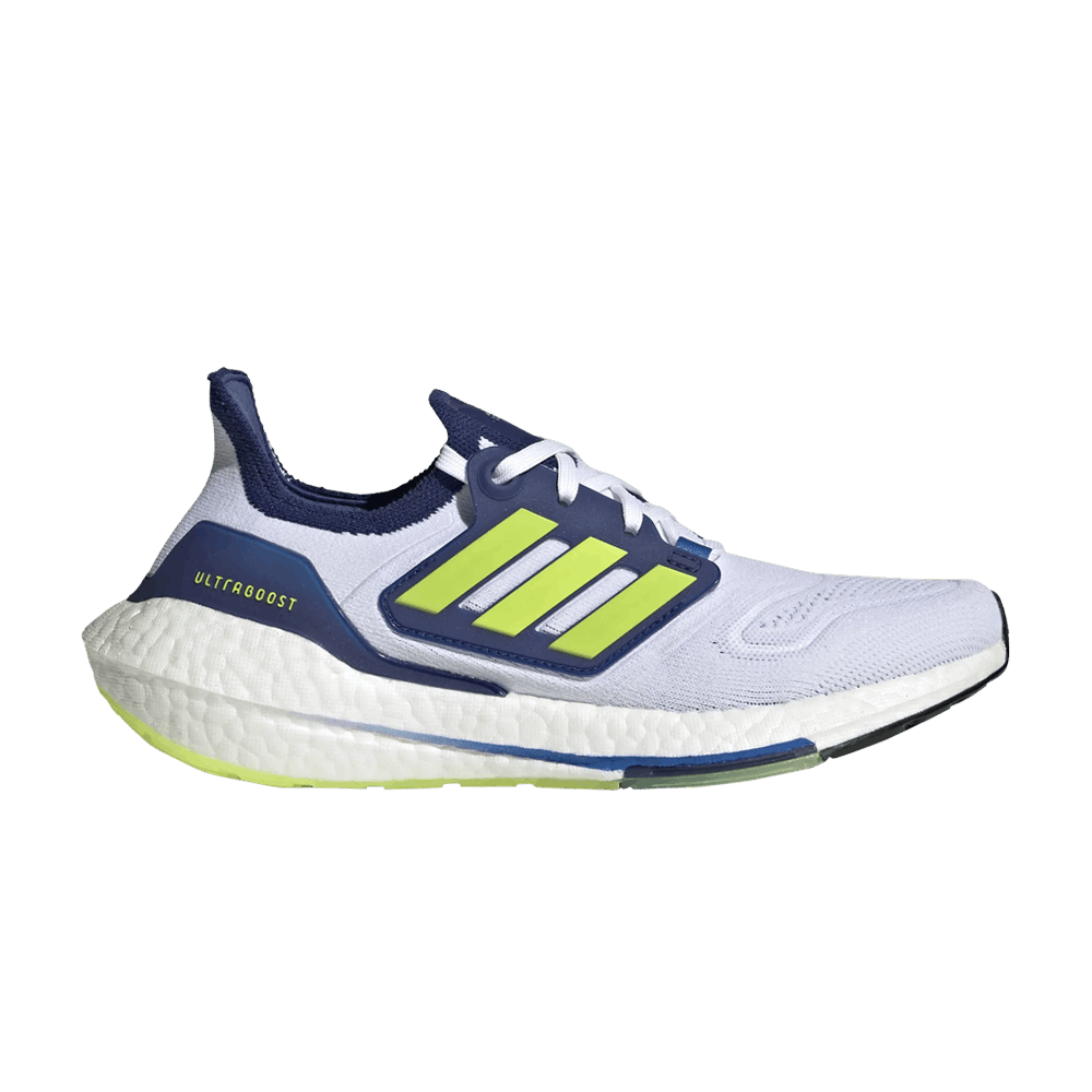 Adidas Wmns UltraBoost 22 'White Solar Yellow Blue'