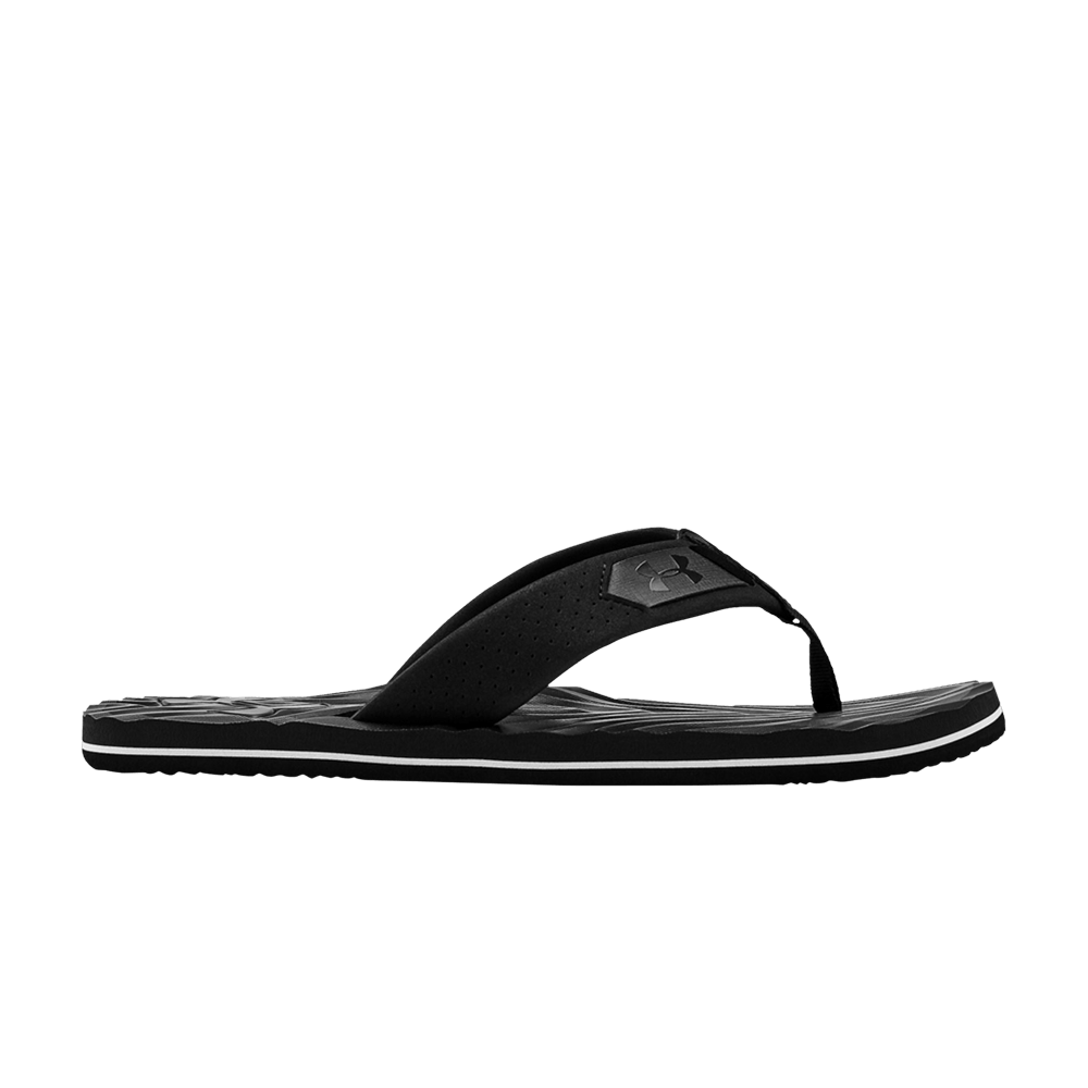 Pre-owned Under Armour Marathon Key 4 Sandal 'black Jet Grey'