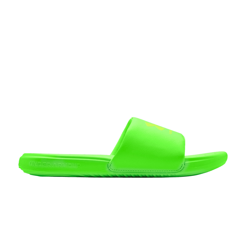 Pre-owned Under Armour Ansa Fixed Slide 'hyper Green'