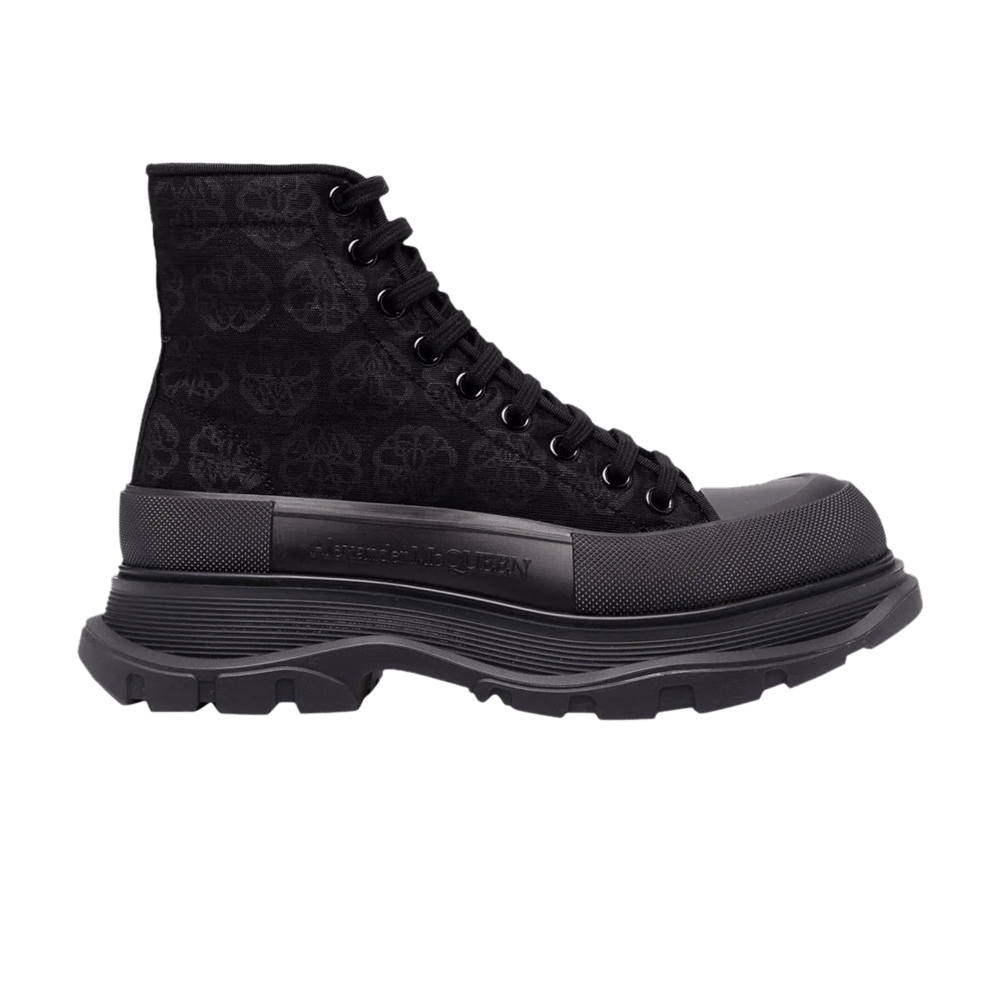 Alexander McQueen Tread Slick Boots 'Black Floral'