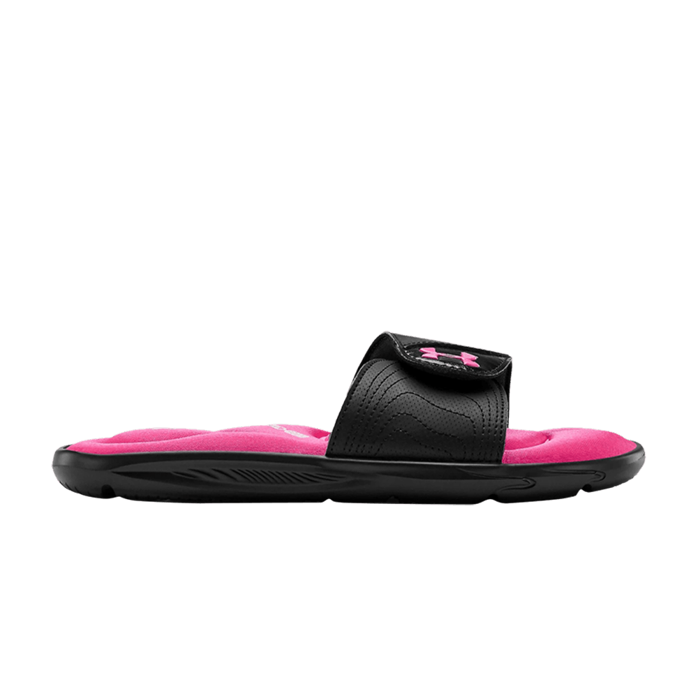 Pre-owned Under Armour Wmns Ignite 9 Slide 'black Pink Surge'